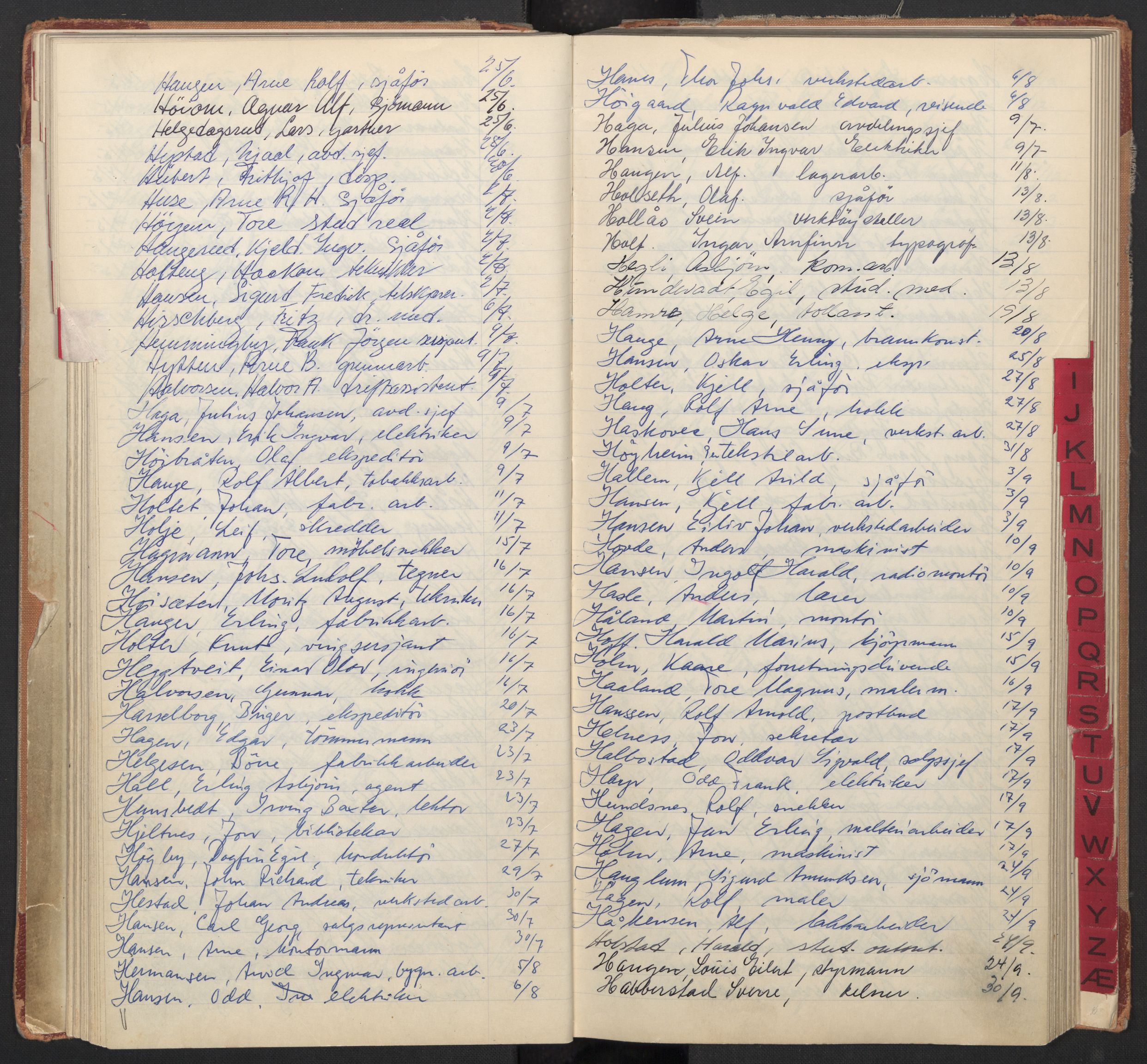 Oslo byfogd avd. I, AV/SAO-A-10220/L/La/L0009: Vigselsregister, 1955-1958, s. 50