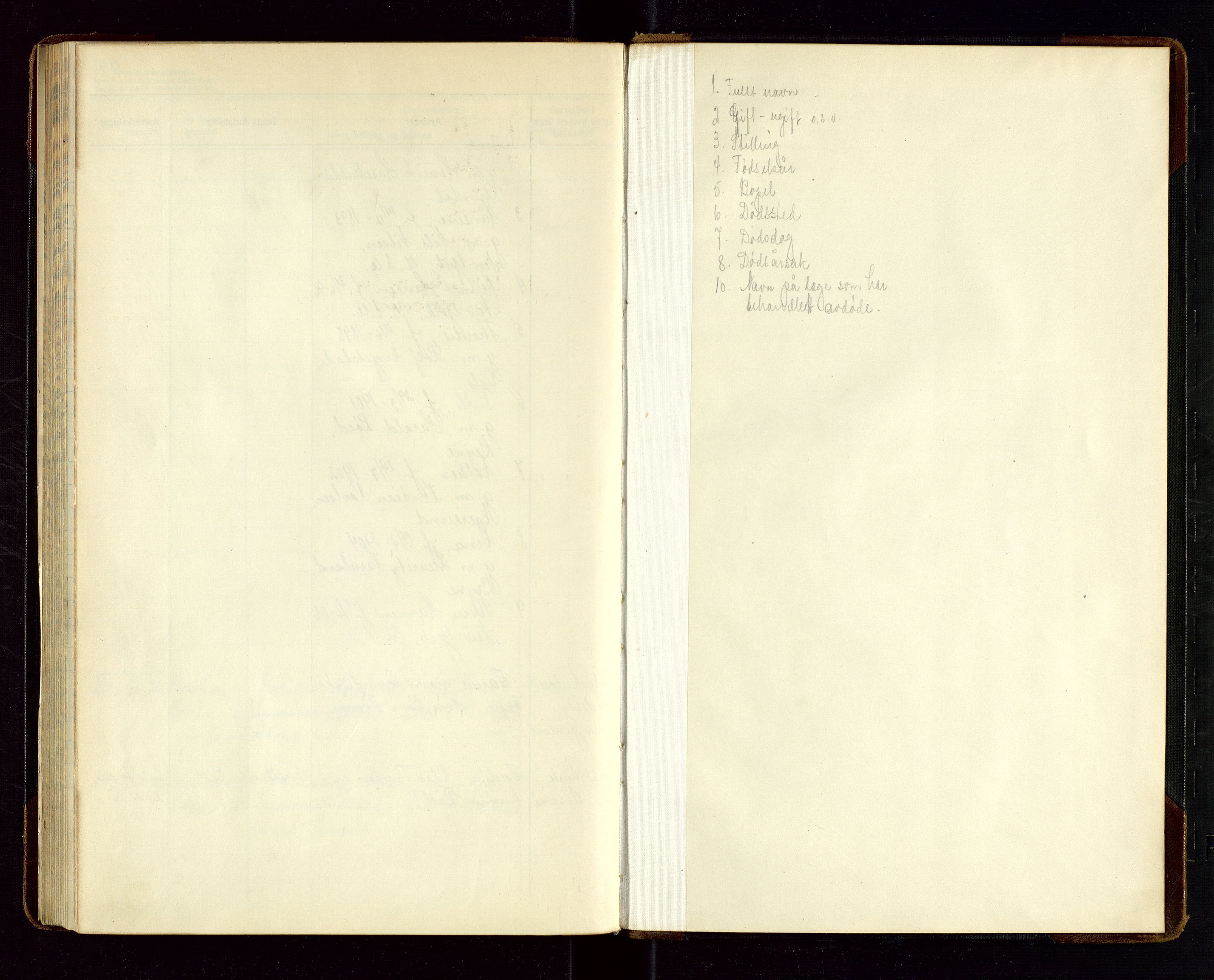 Eigersund lensmannskontor, SAST/A-100171/Gga/L0011: "Protokoll over anmeldte dødsfall" m/alfabetisk navneregister, 1928-1931