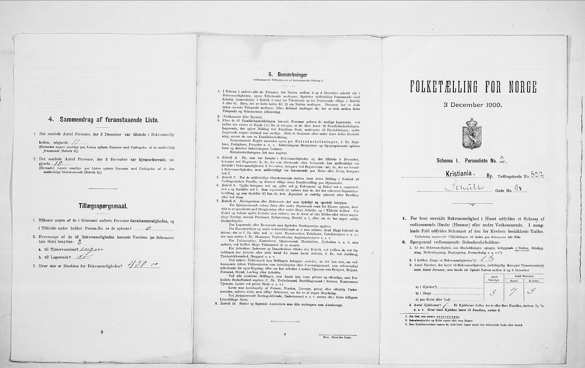 SAO, Folketelling 1900 for 0301 Kristiania kjøpstad, 1900, s. 80769