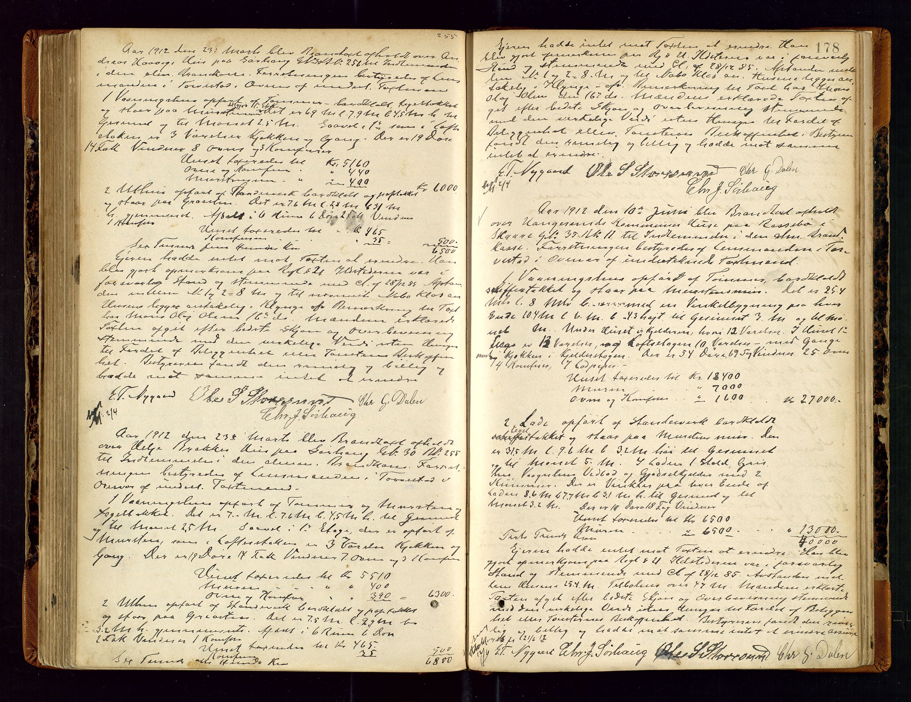 Torvestad lensmannskontor, AV/SAST-A-100307/1/Goa/L0002: "Brandtaxationsprotokol for Torvestad Thinglag", 1883-1917, s. 177b-178a