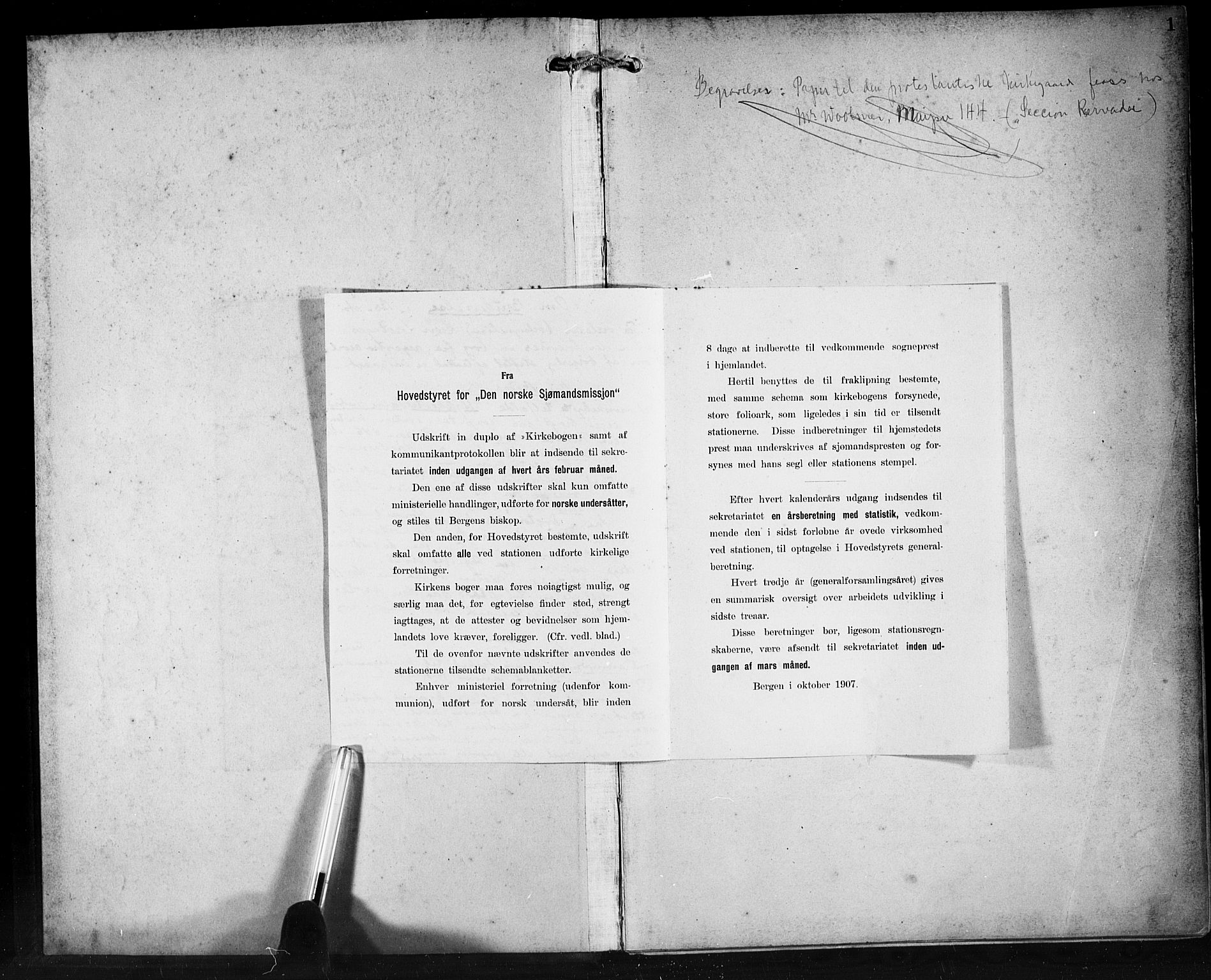 Den norske sjømannsmisjon i utlandet/Syd-Amerika (Buenos Aires m.fl.), AV/SAB-SAB/PA-0118/H/Ha/L0002: Ministerialbok nr. A 2, 1899-1919