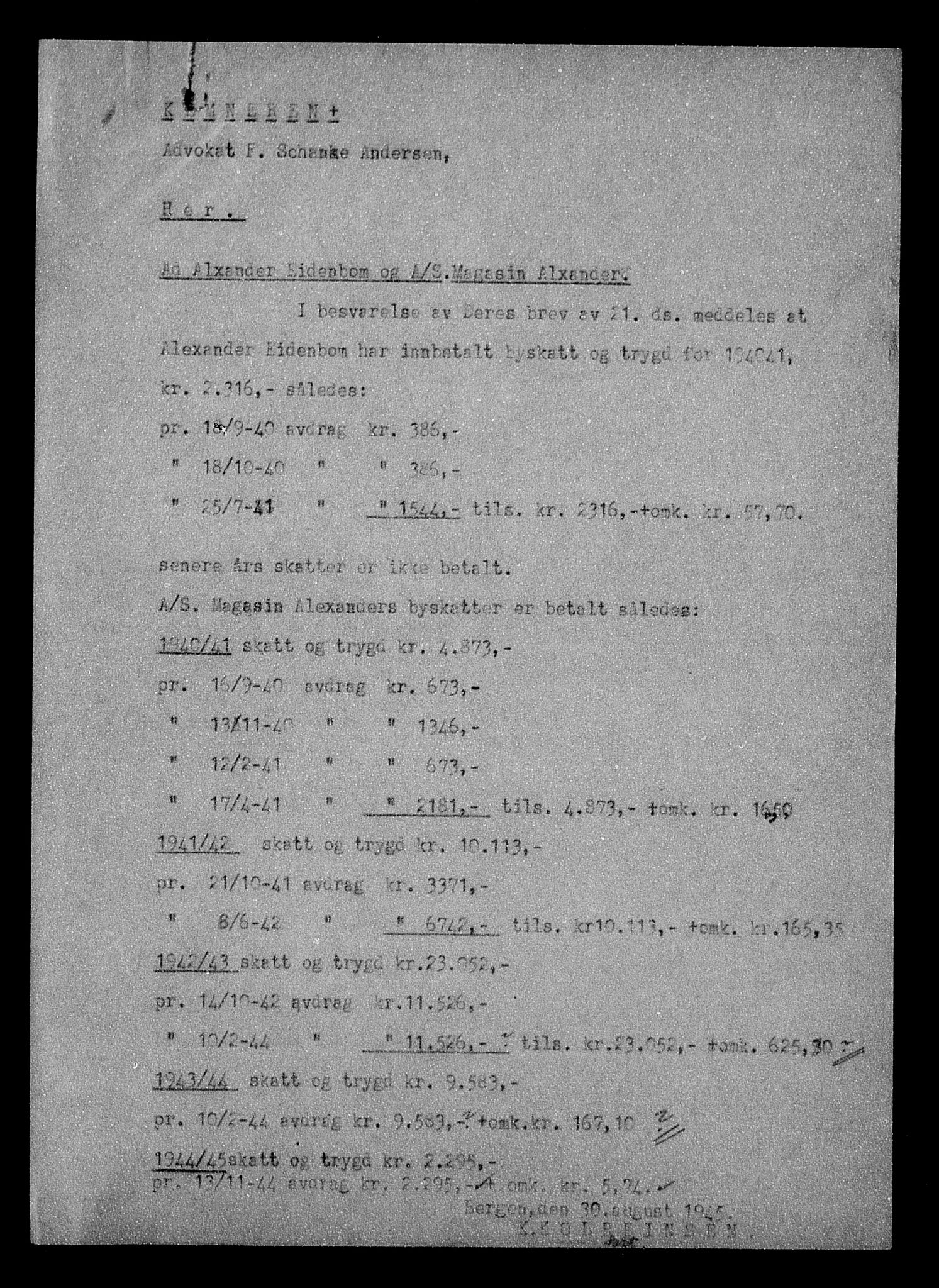 Justisdepartementet, Tilbakeføringskontoret for inndratte formuer, AV/RA-S-1564/H/Hc/Hcd/L0994: --, 1945-1947, s. 42