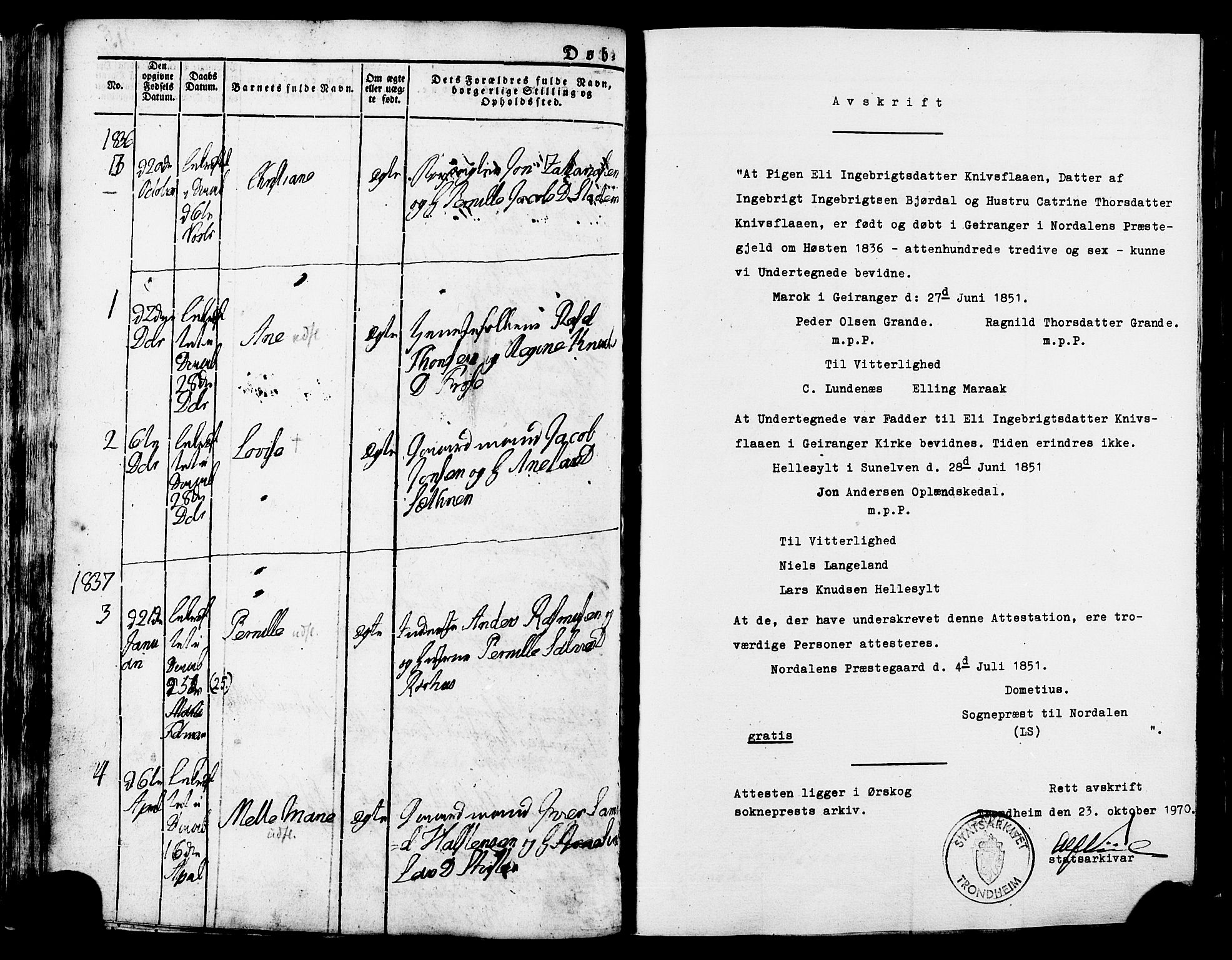 Ministerialprotokoller, klokkerbøker og fødselsregistre - Møre og Romsdal, AV/SAT-A-1454/517/L0221: Ministerialbok nr. 517A01, 1827-1858, s. 46