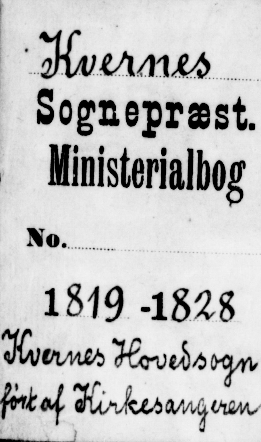 Ministerialprotokoller, klokkerbøker og fødselsregistre - Møre og Romsdal, AV/SAT-A-1454/568/L0811: Klokkerbok nr. 568C01, 1819-1828