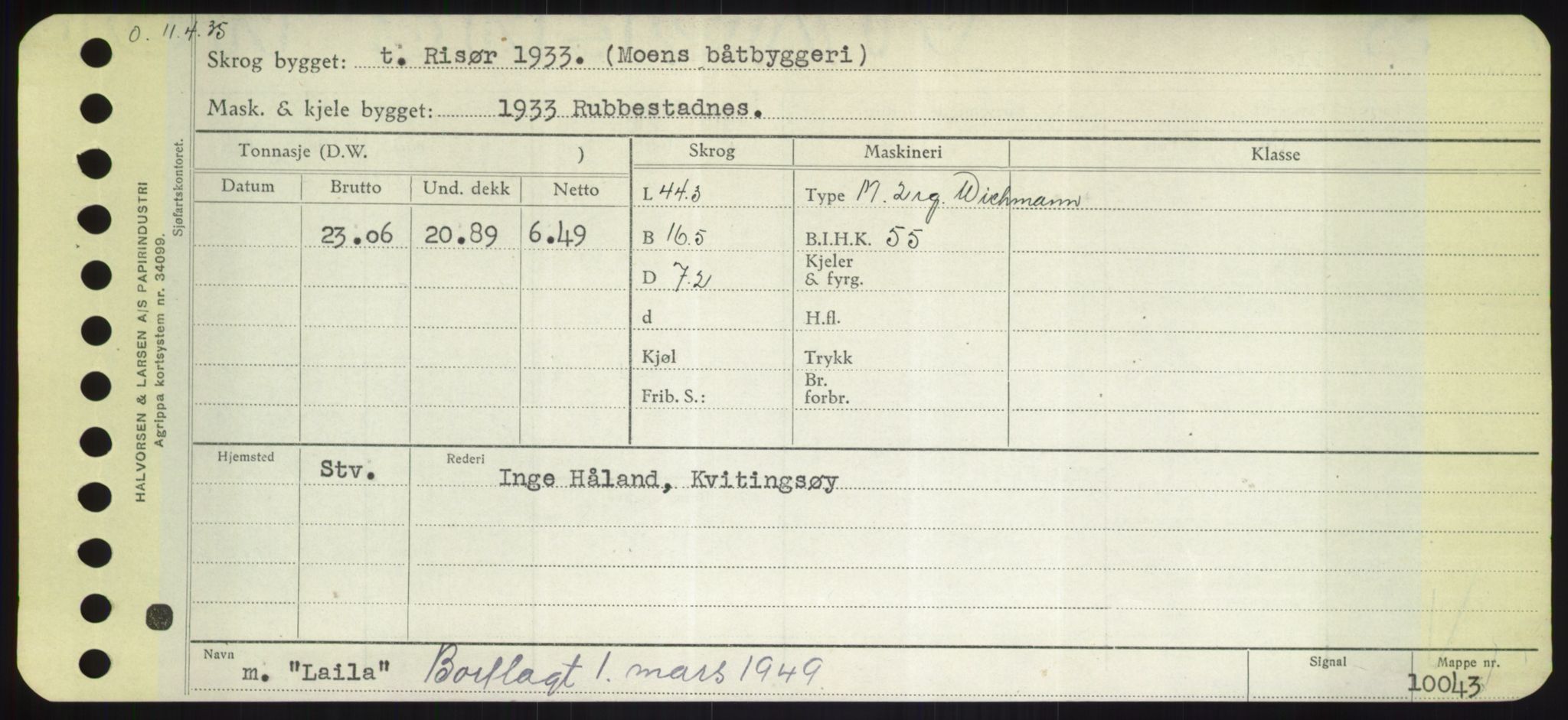 Sjøfartsdirektoratet med forløpere, Skipsmålingen, AV/RA-S-1627/H/Hd/L0022: Fartøy, L-Lia, s. 77
