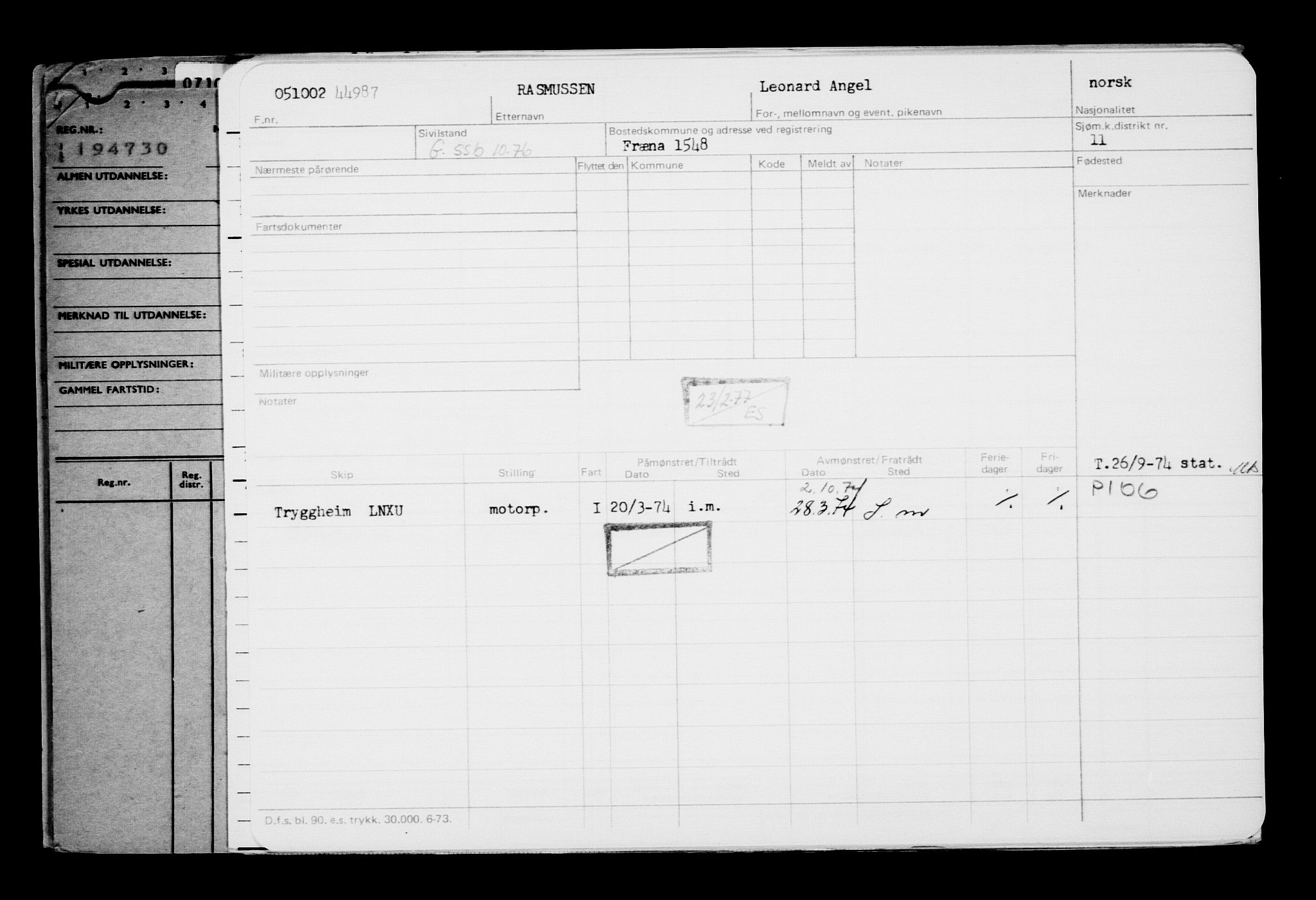 Direktoratet for sjømenn, AV/RA-S-3545/G/Gb/L0046: Hovedkort, 1902, s. 358