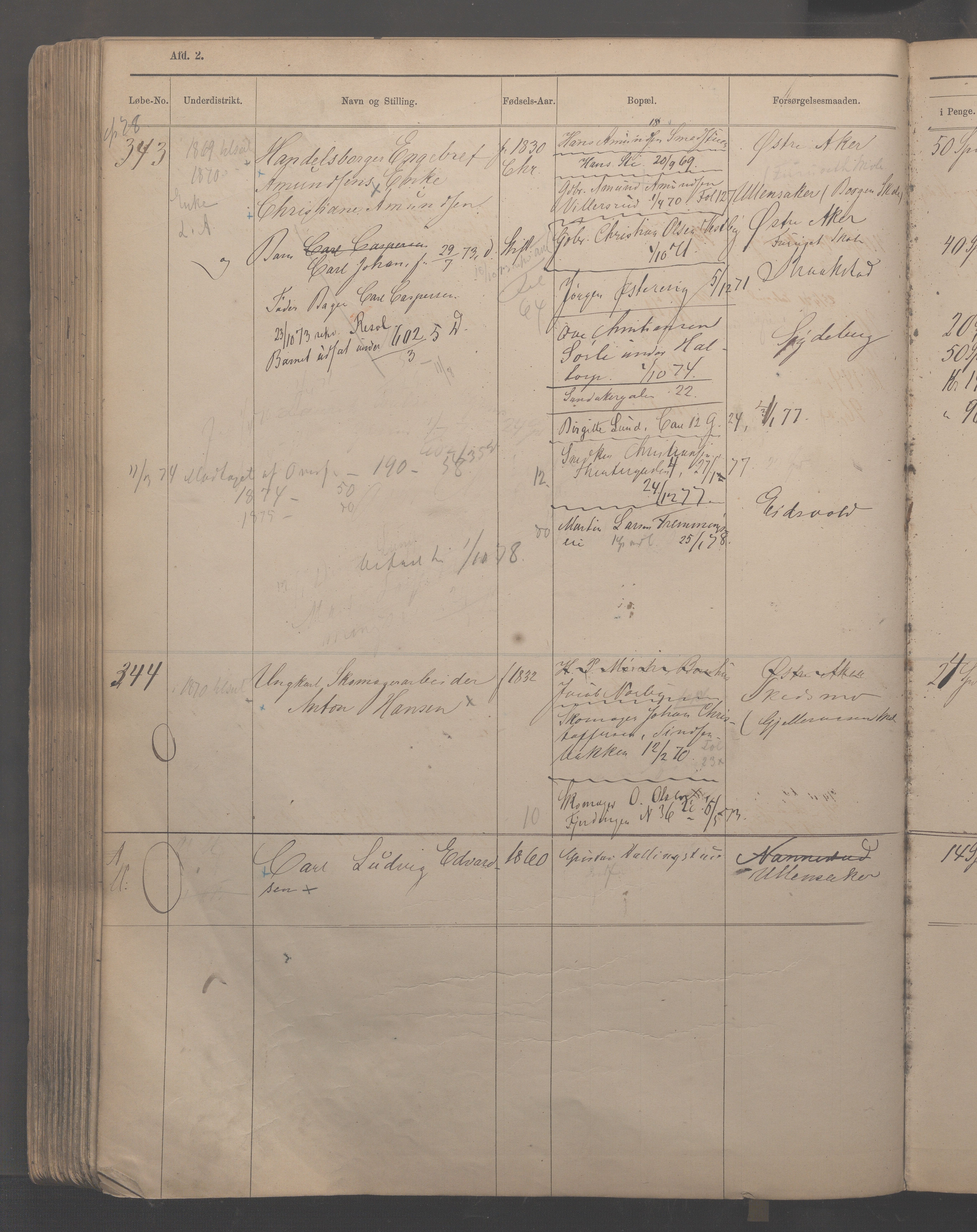 Fattigvesenet, OBA/A-20045/H/Hc/L0001: Manntallsprotokoll. Mnr. 1-394, 1865-1879, s. 321