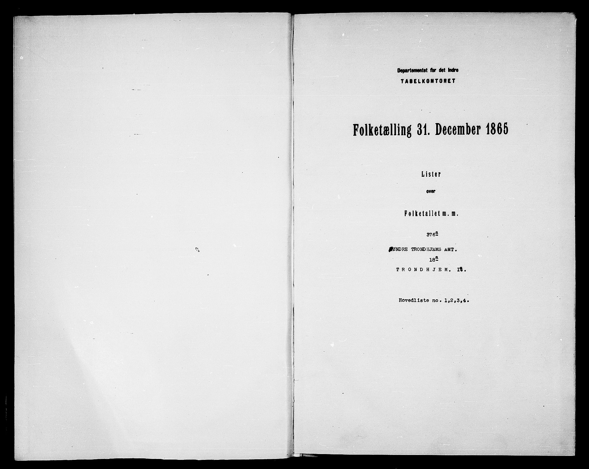 RA, Folketelling 1865 for 1601 Trondheim kjøpstad, 1865, s. 3