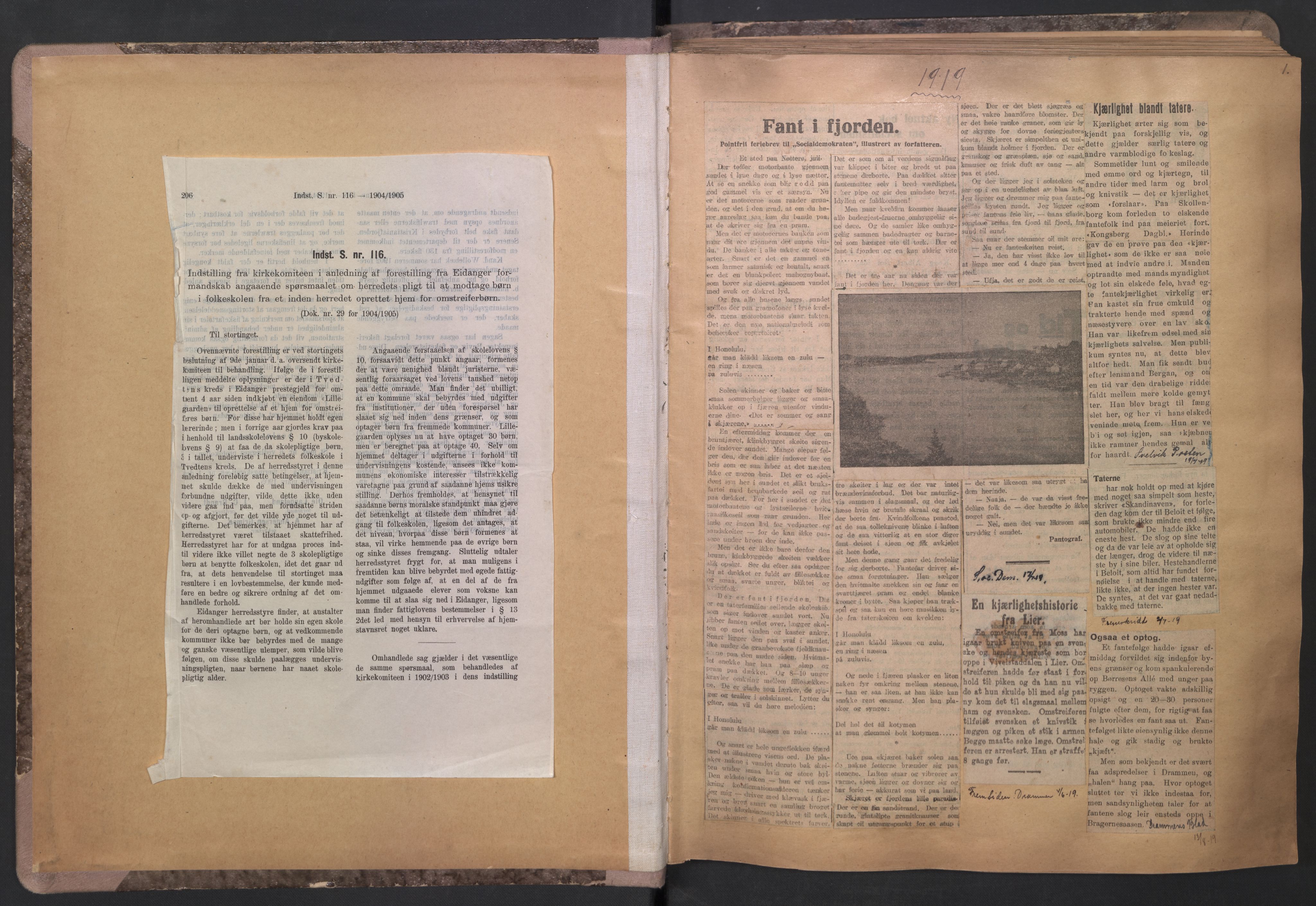 Norsk Misjon Blant Hjemløse, AV/RA-PA-0793/F/Fv/L0535: Utklipp, 1919-1924