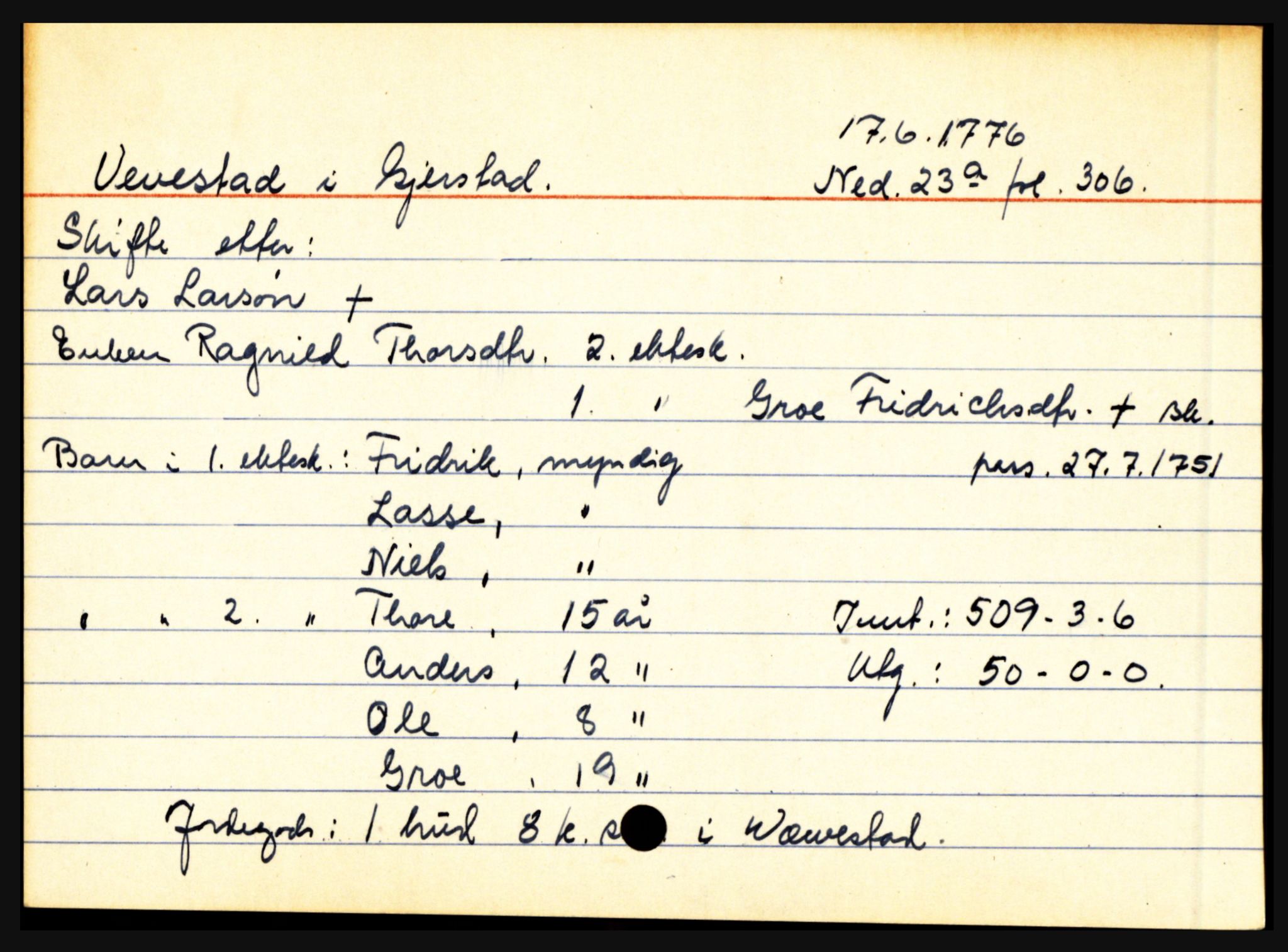 Nedenes sorenskriveri før 1824, AV/SAK-1221-0007/H, s. 33019