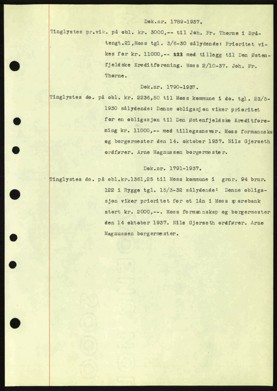 Moss sorenskriveri, SAO/A-10168: Pantebok nr. B4, 1937-1938, Dagboknr: 1789/1937