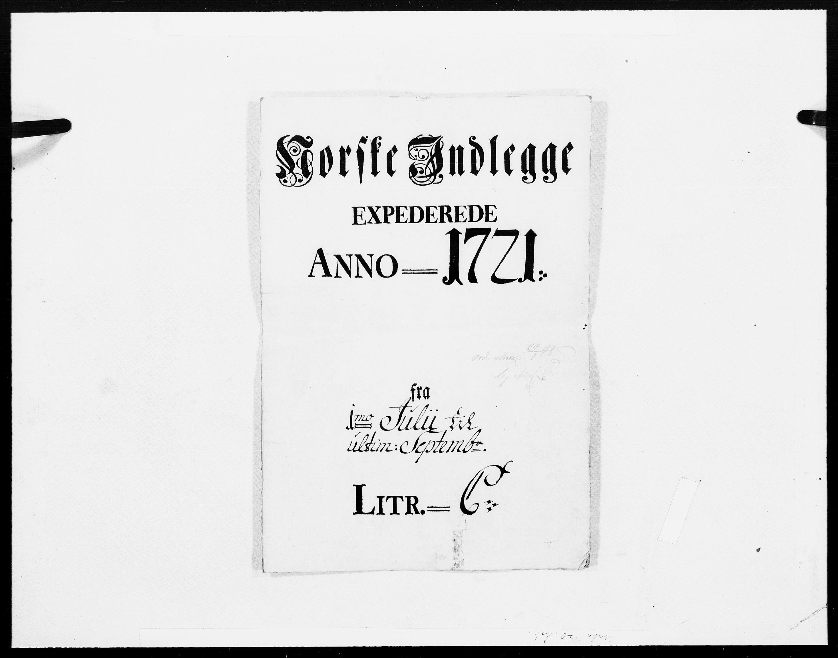 Danske Kanselli 1572-1799, RA/EA-3023/F/Fc/Fcc/Fcca/L0089: Norske innlegg 1572-1799, 1721, s. 241