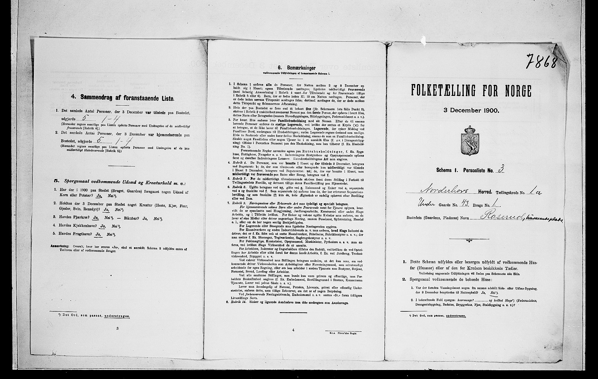 RA, Folketelling 1900 for 0613 Norderhov herred, 1900, s. 187