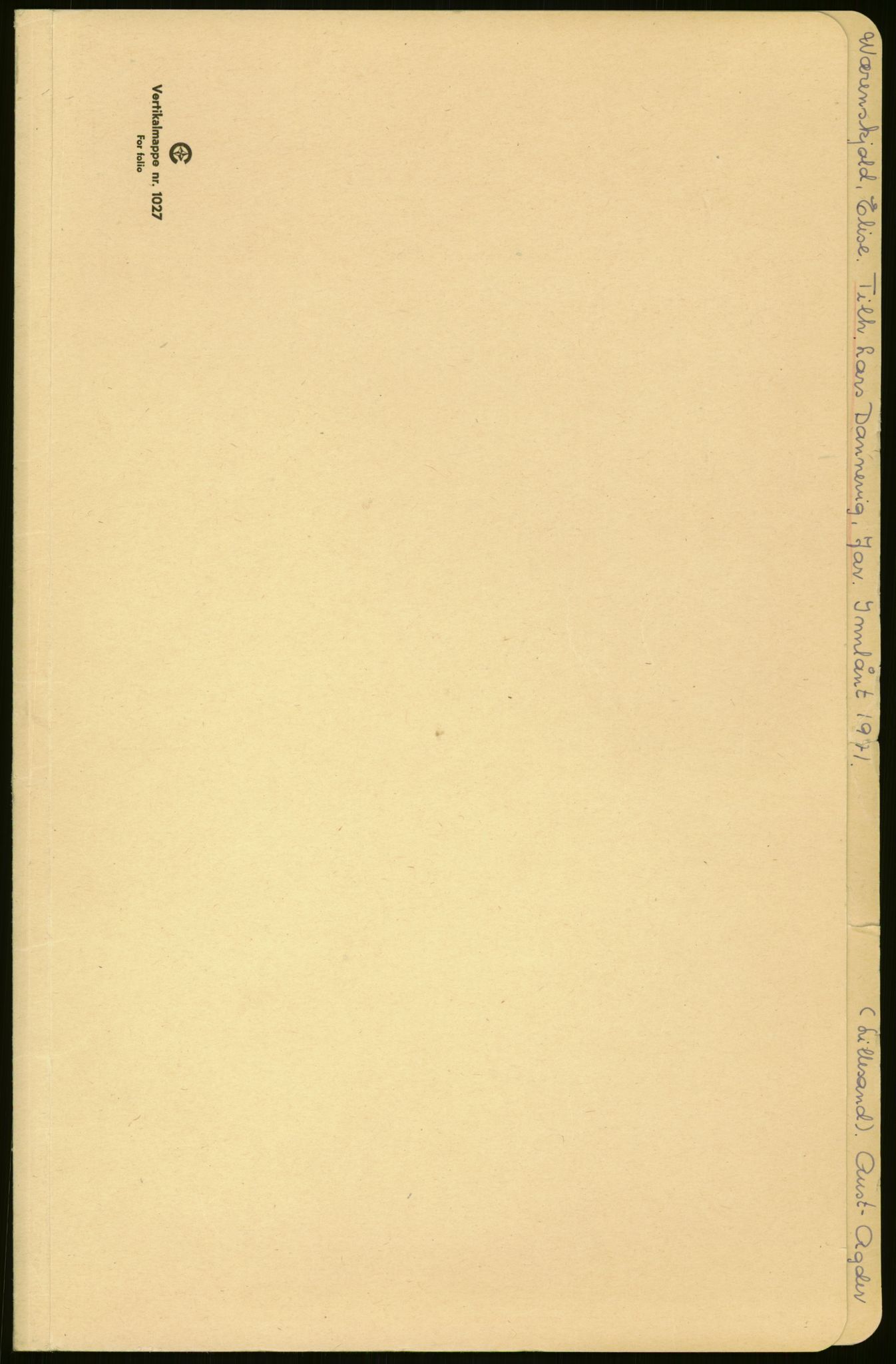 Samlinger til kildeutgivelse, Amerikabrevene, RA/EA-4057/F/L0027: Innlån fra Aust-Agder: Dannevig - Valsgård, 1838-1914, s. 1