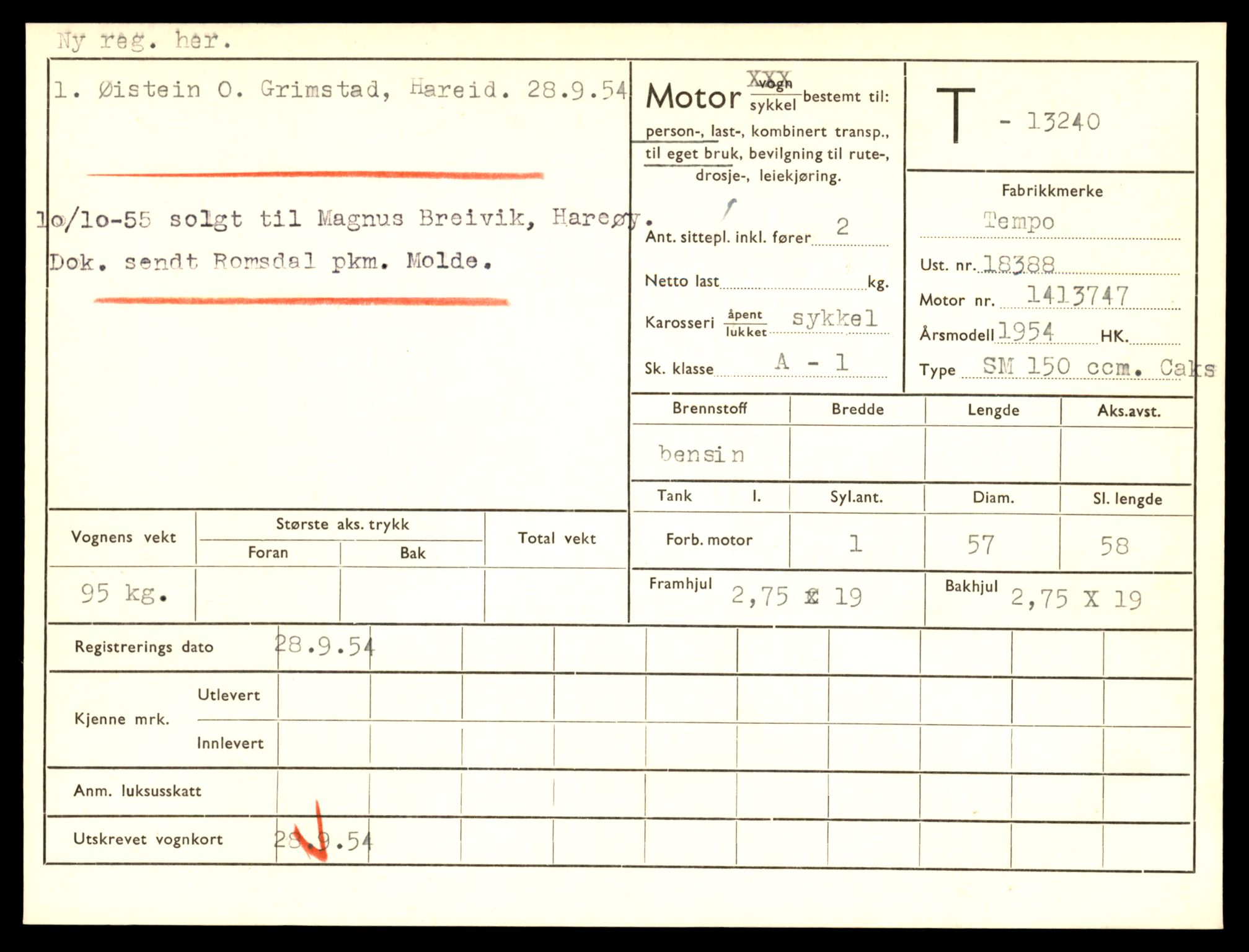 Møre og Romsdal vegkontor - Ålesund trafikkstasjon, AV/SAT-A-4099/F/Fe/L0038: Registreringskort for kjøretøy T 13180 - T 13360, 1927-1998, s. 1031