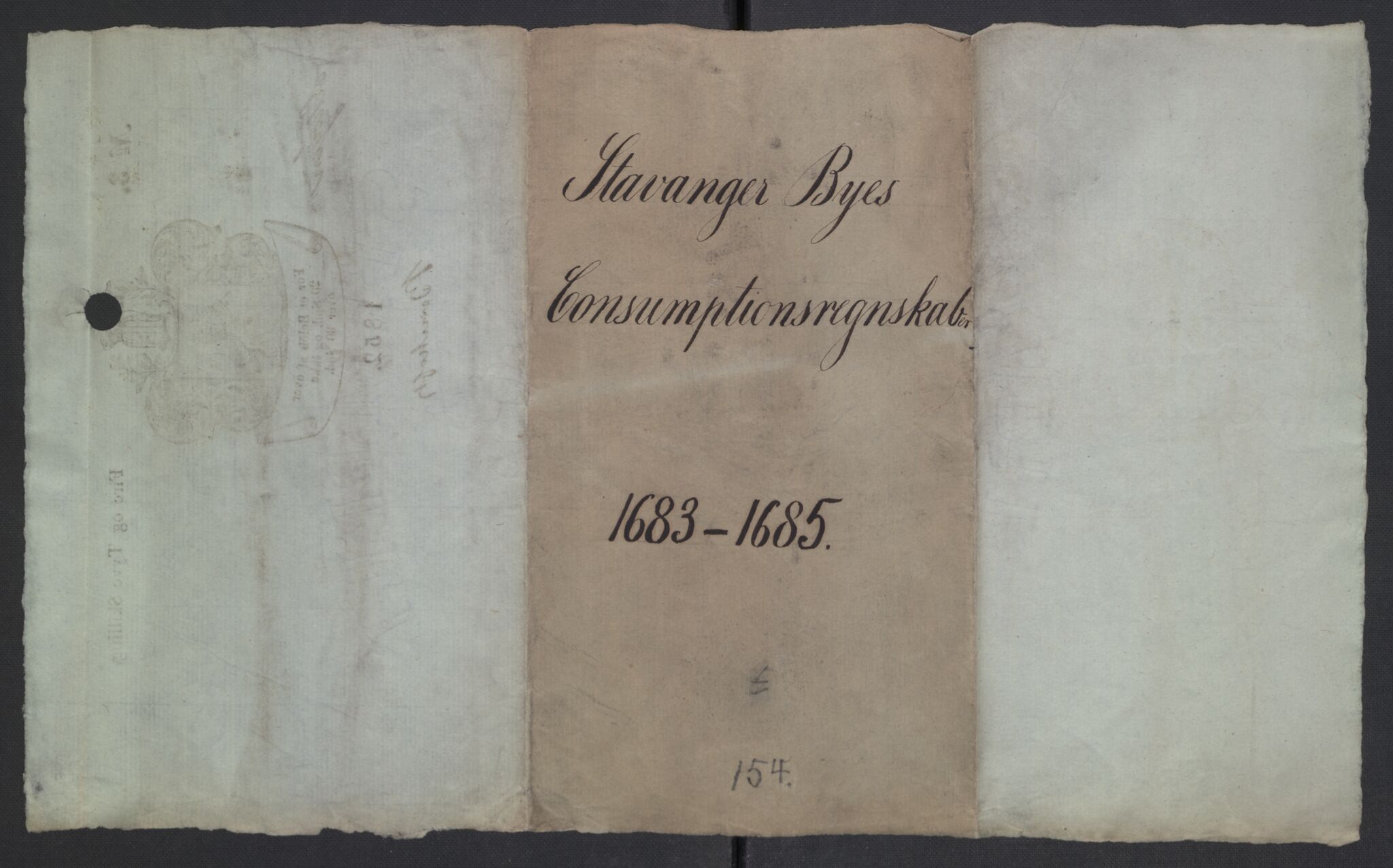 Rentekammeret inntil 1814, Reviderte regnskaper, Byregnskaper, RA/EA-4066/R/Ro/L0332: [O24] Konsumpsjonsregnskap, 1683-1684, s. 1