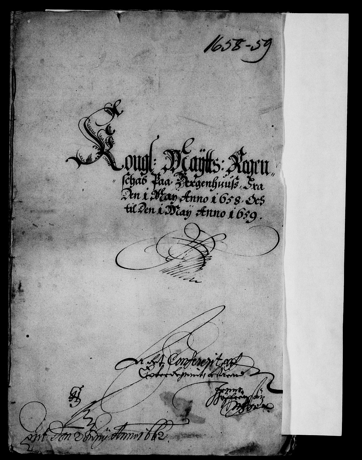 Rentekammeret inntil 1814, Reviderte regnskaper, Lensregnskaper, AV/RA-EA-5023/R/Rb/Rbt/L0141: Bergenhus len, 1657-1659