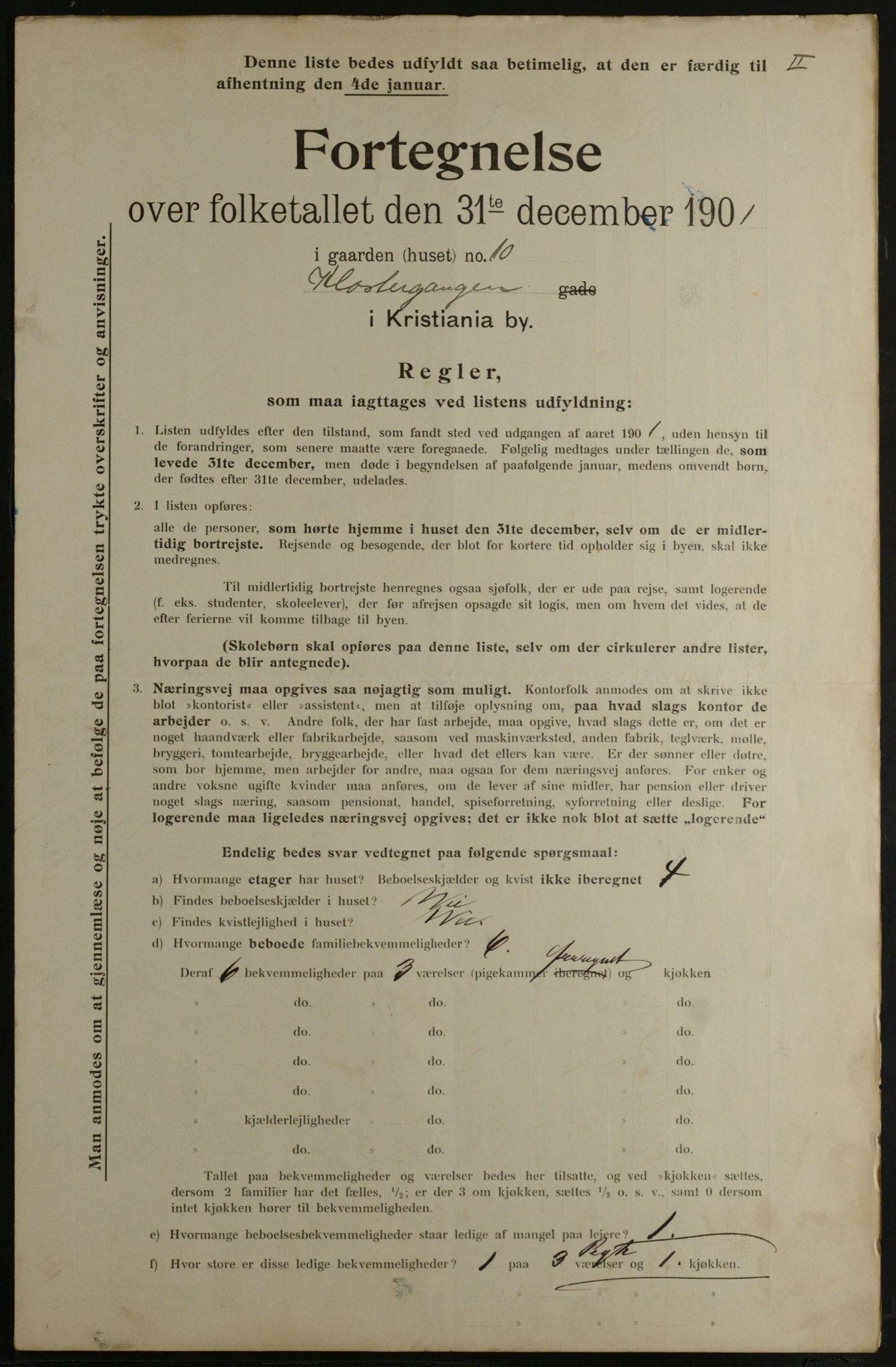 OBA, Kommunal folketelling 31.12.1901 for Kristiania kjøpstad, 1901, s. 6431