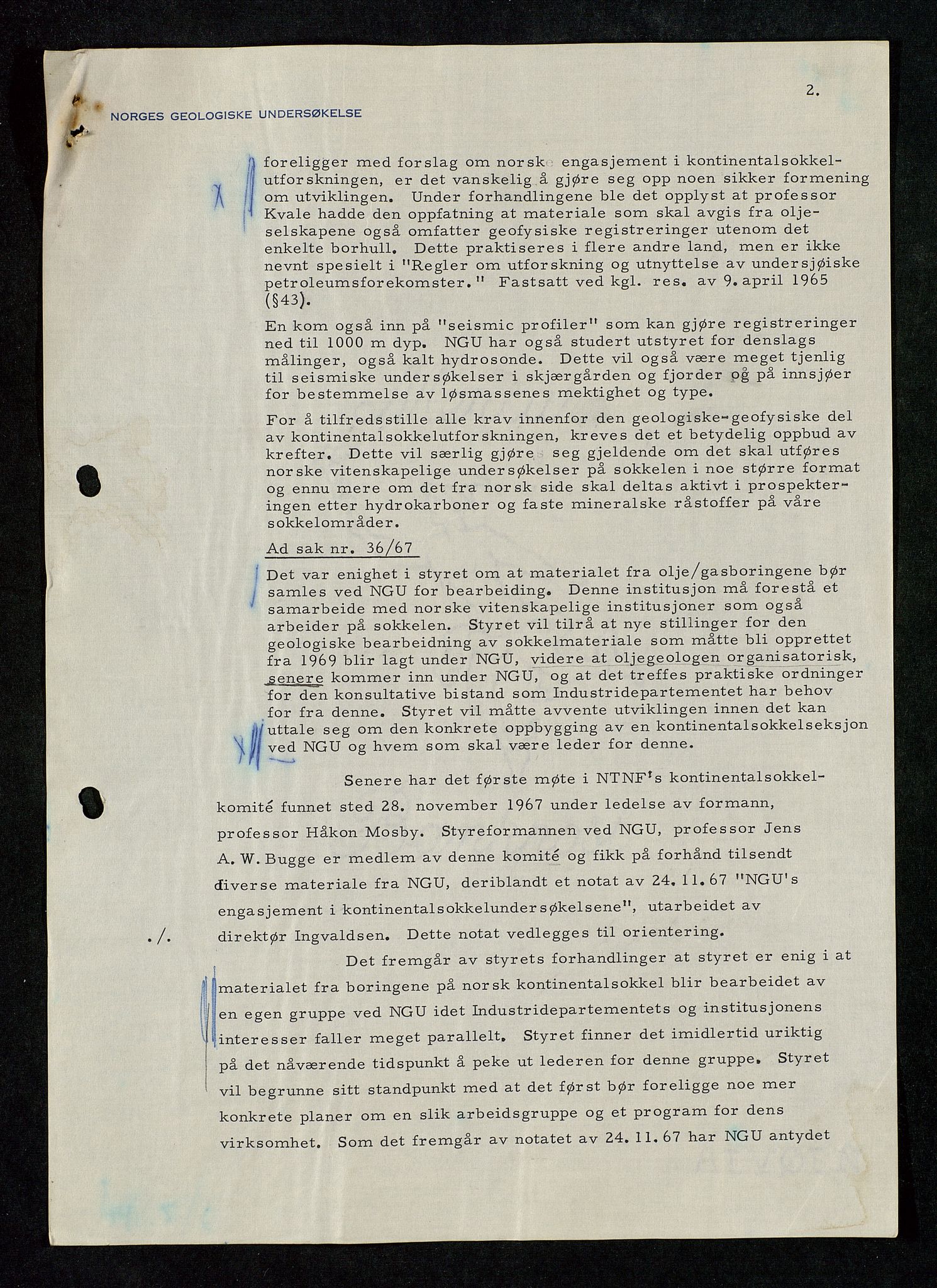 Industridepartementet, Oljekontoret, AV/SAST-A-101348/Da/L0010:  Arkivnøkkel 725 - 744 Boring, undersøkelser, bilder, 1964-1972, s. 171