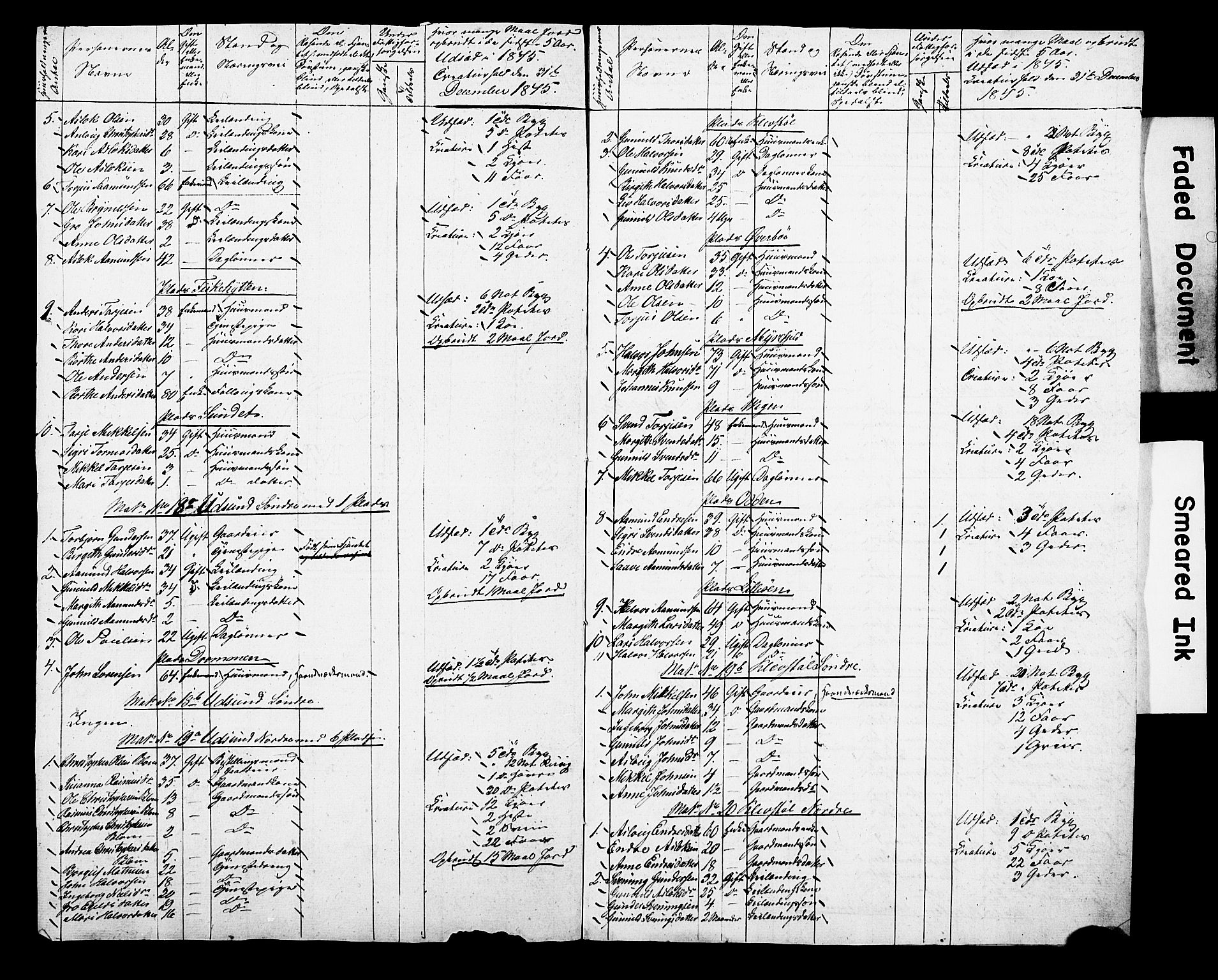 , Folketelling 1845 for 0829P Kviteseid prestegjeld, 1845, s. 13