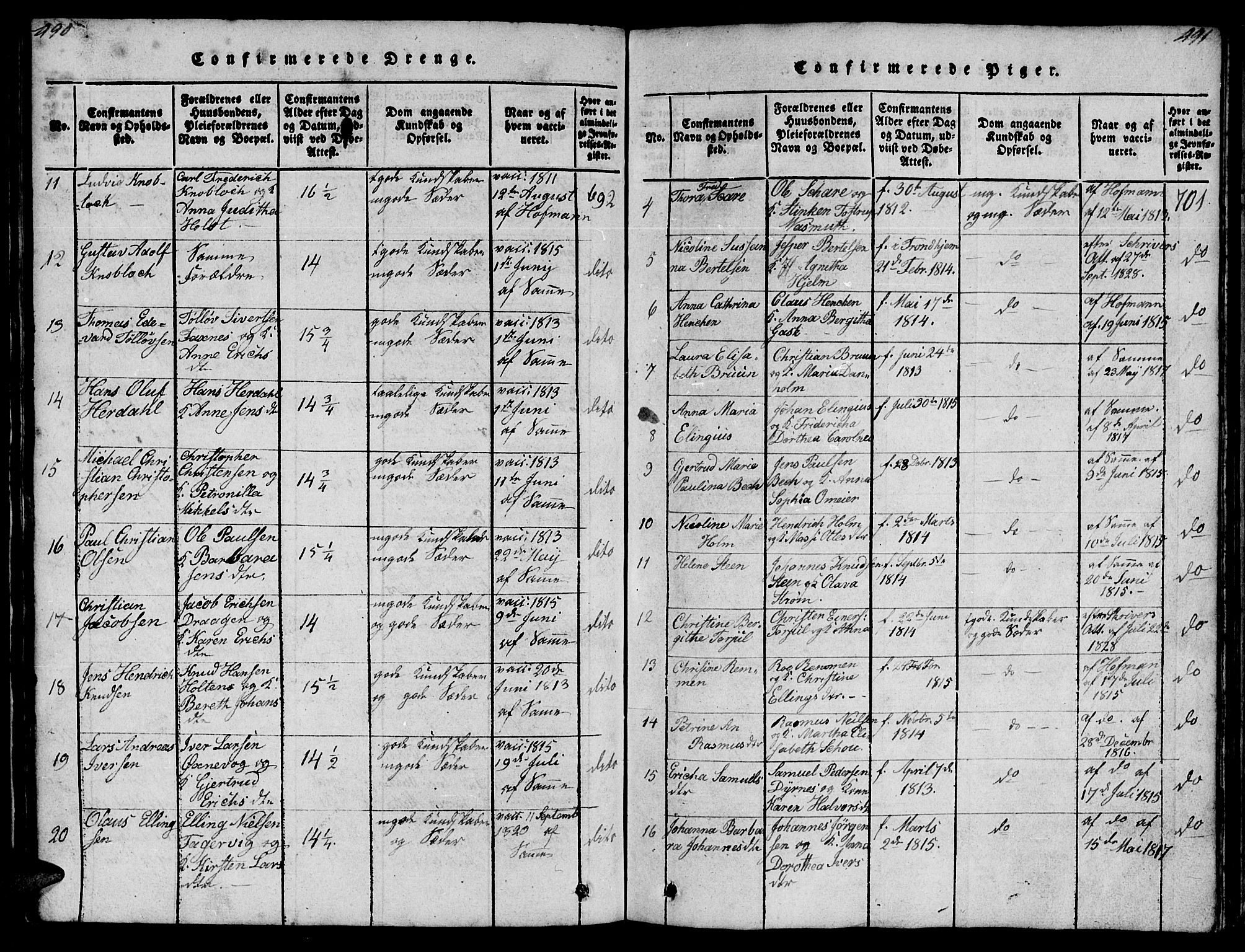 Ministerialprotokoller, klokkerbøker og fødselsregistre - Møre og Romsdal, AV/SAT-A-1454/572/L0856: Klokkerbok nr. 572C01, 1819-1832, s. 490-491