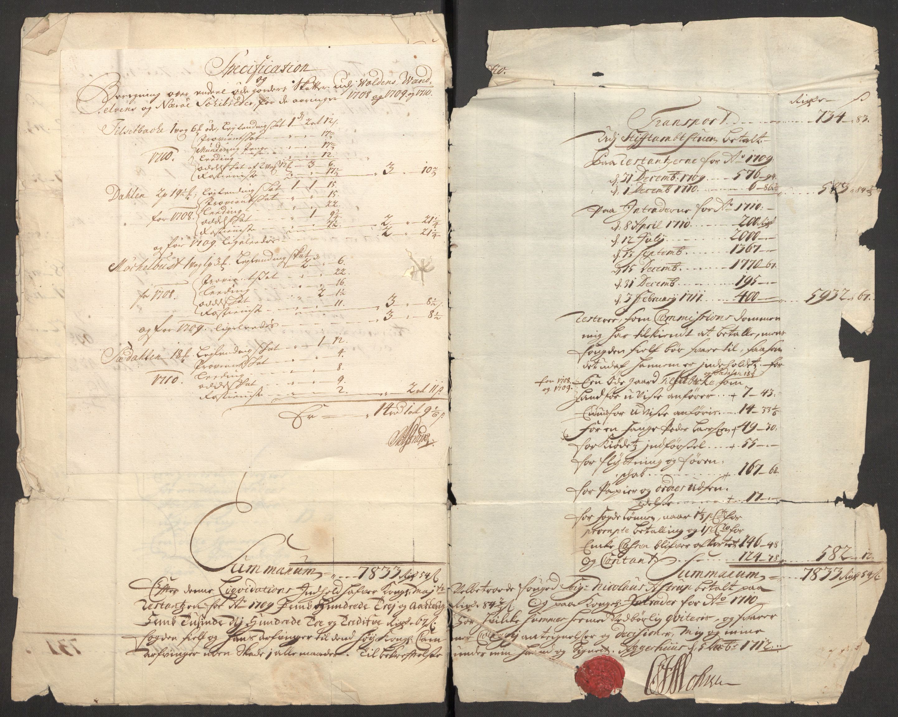 Rentekammeret inntil 1814, Reviderte regnskaper, Fogderegnskap, AV/RA-EA-4092/R54/L3563: Fogderegnskap Sunnmøre, 1710, s. 16