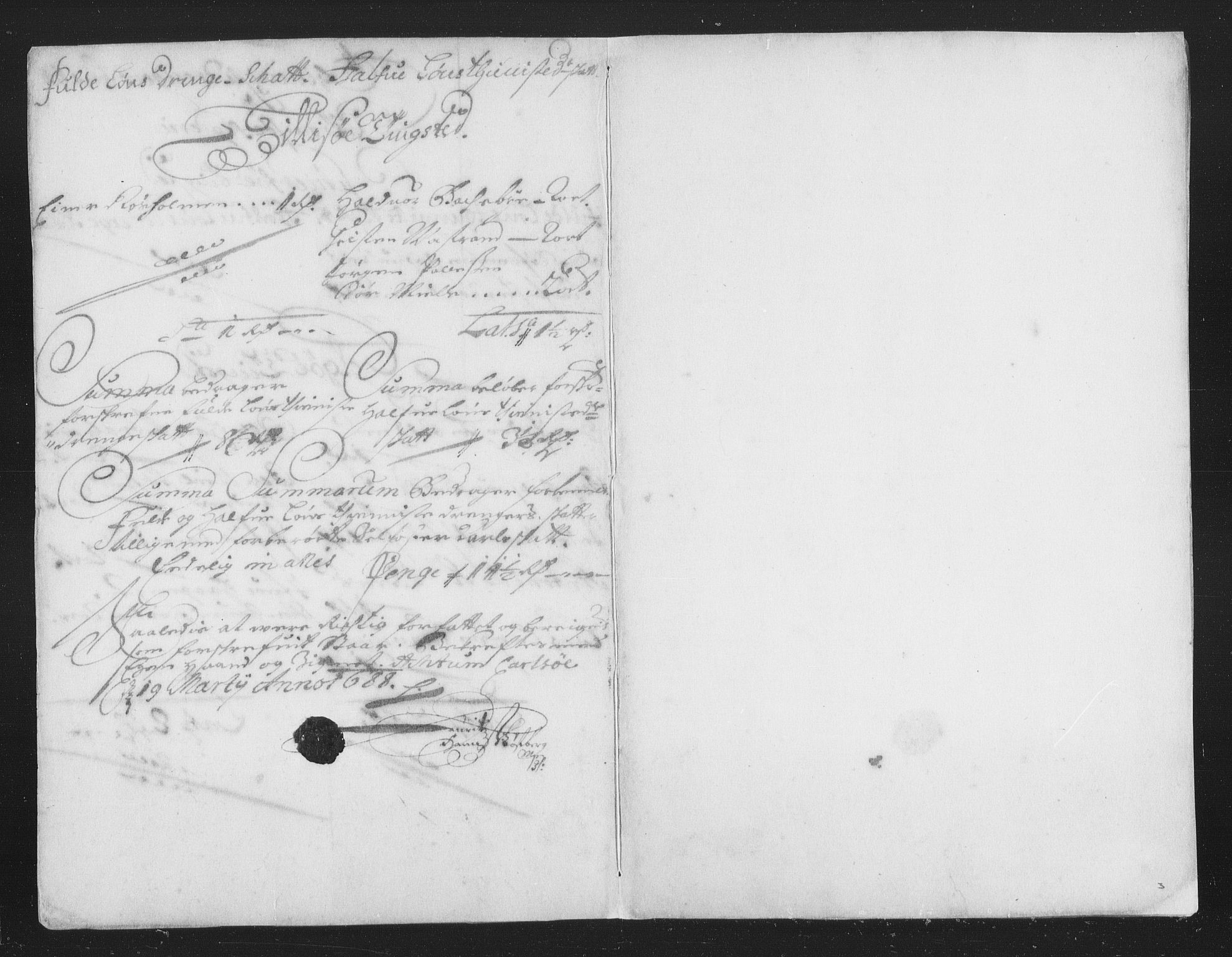 Rentekammeret inntil 1814, Reviderte regnskaper, Stiftamtstueregnskaper, Trondheim stiftamt og Nordland amt, AV/RA-EA-6044/R/Rh/L0010: Nordland amt, 1687