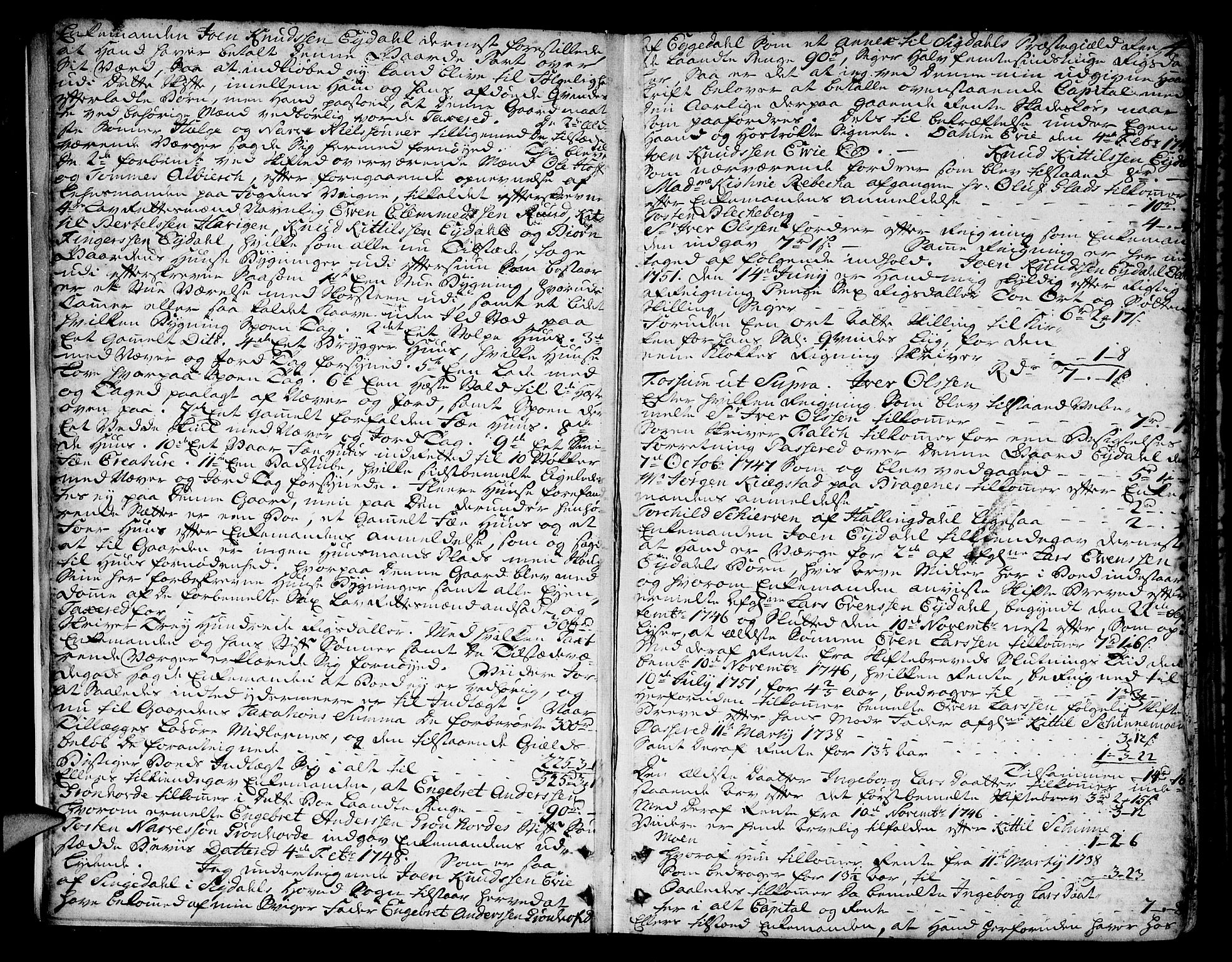 Eiker, Modum og Sigdal sorenskriveri, AV/SAKO-A-123/H/Hb/Hba/L0011: Skifteprotokoll, 1751-1753, s. 3b-4a