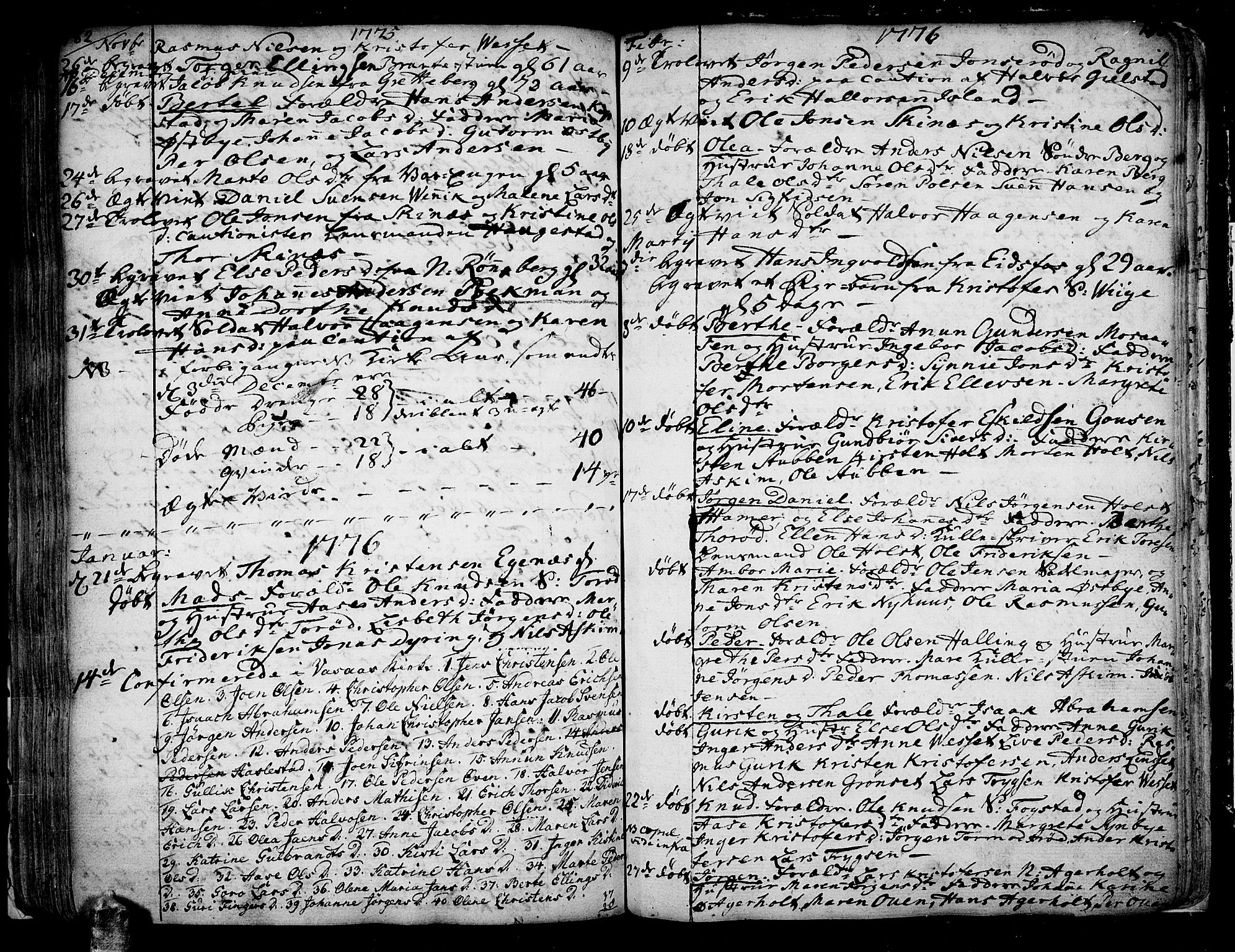 Hof kirkebøker, SAKO/A-64/F/Fa/L0002: Ministerialbok nr. I 2, 1746-1781, s. 182-183