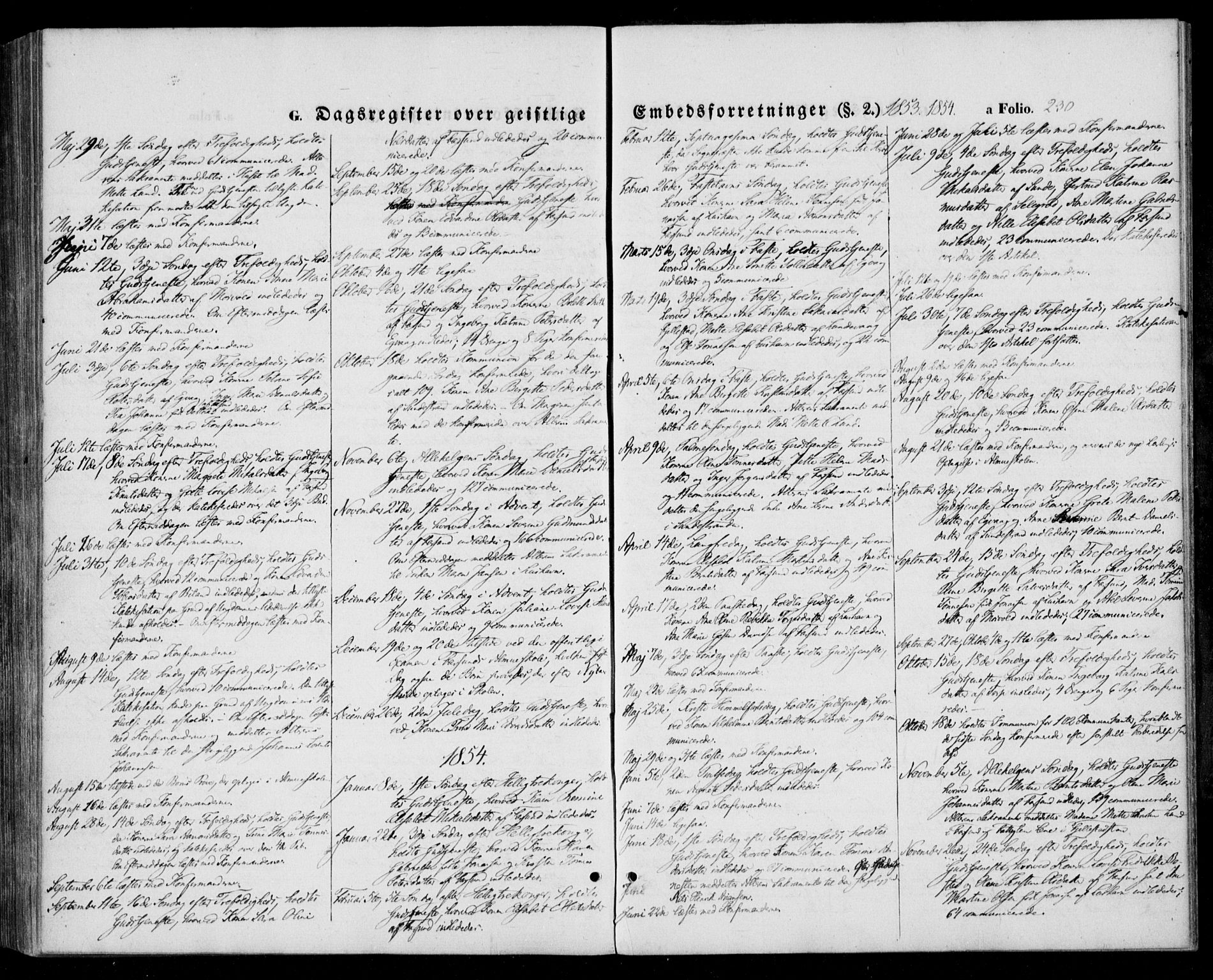 Farsund sokneprestkontor, SAK/1111-0009/F/Fa/L0004: Ministerialbok nr. A 4, 1847-1863, s. 230