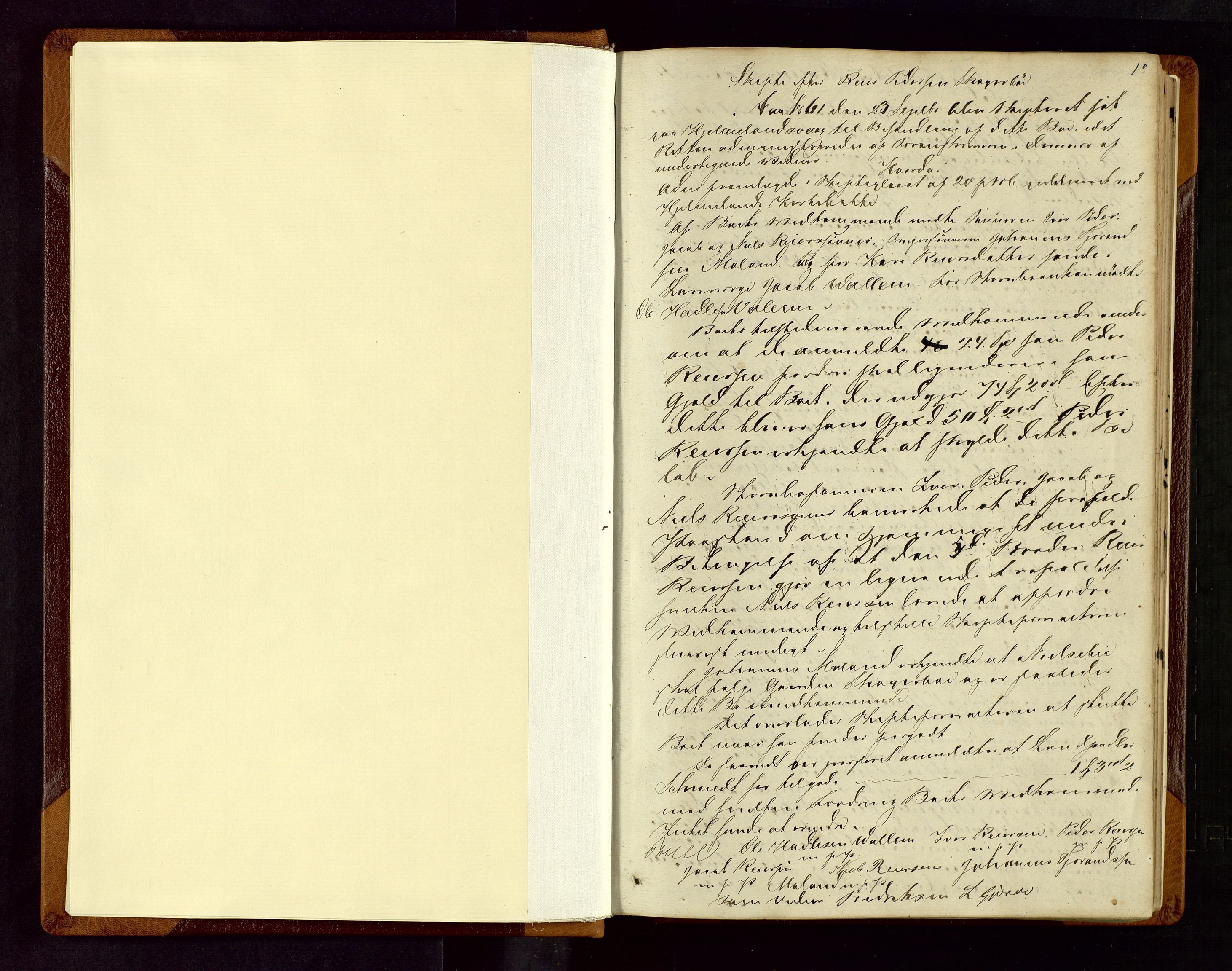 Ryfylke tingrett, AV/SAST-A-100055/001/IV/IVF/L0002: Skifteforhandlingsprotokoll A 2, 1861-1874, s. 1