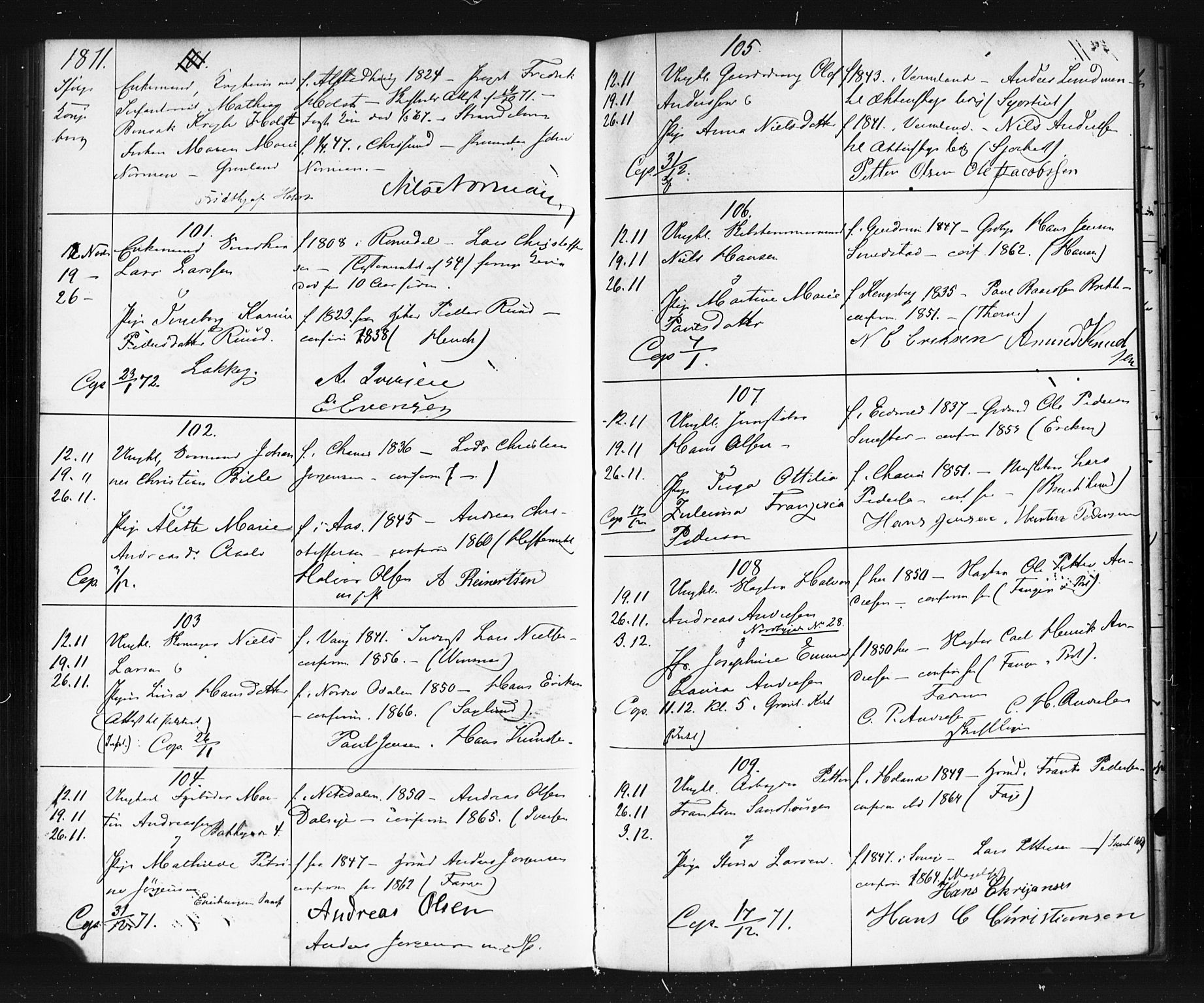 Grønland prestekontor Kirkebøker, AV/SAO-A-10848/G/Ga/L0002: Klokkerbok nr. 2, 1861-1863