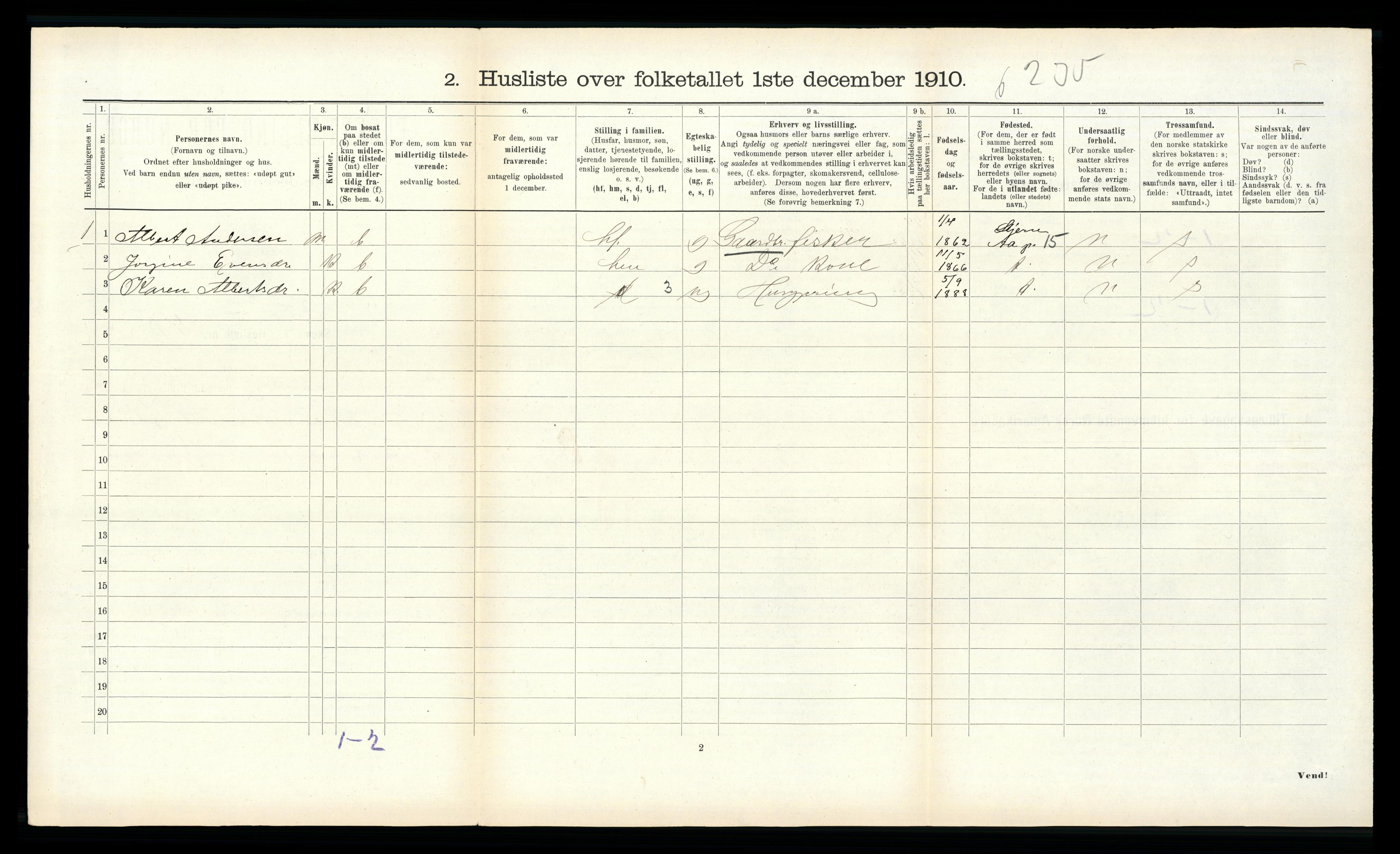 RA, Folketelling 1910 for 1632 Roan herred, 1910, s. 439