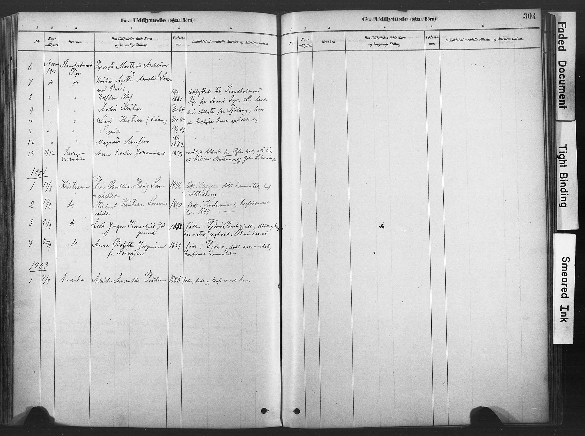 Stavern kirkebøker, AV/SAKO-A-318/F/Fa/L0008: Ministerialbok nr. 8, 1878-1905, s. 304