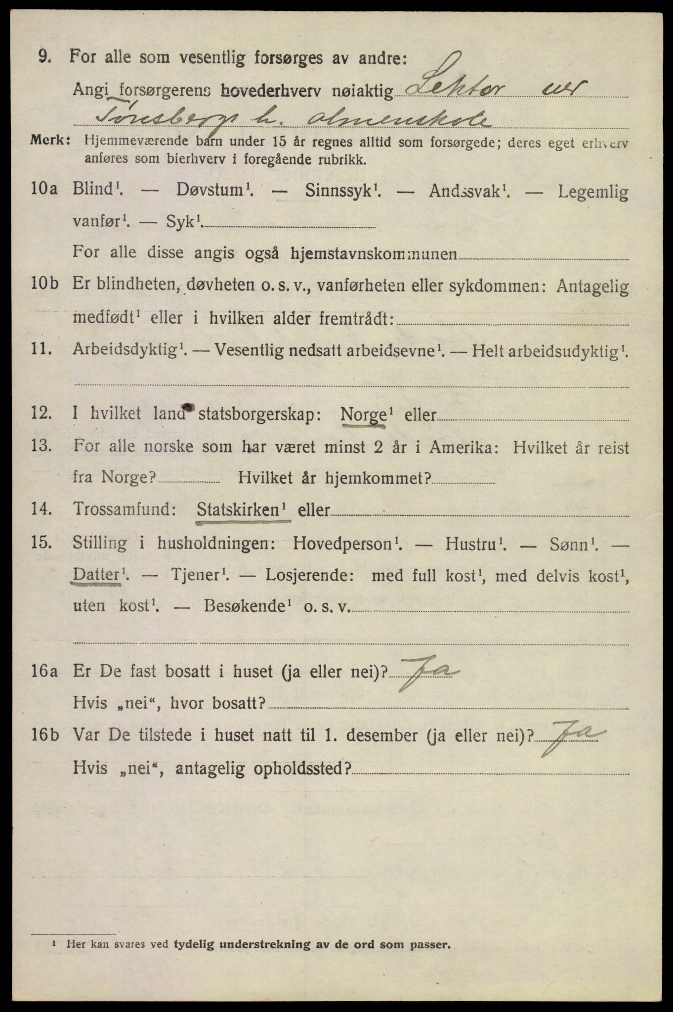 SAKO, Folketelling 1920 for 0721 Sem herred, 1920, s. 13014