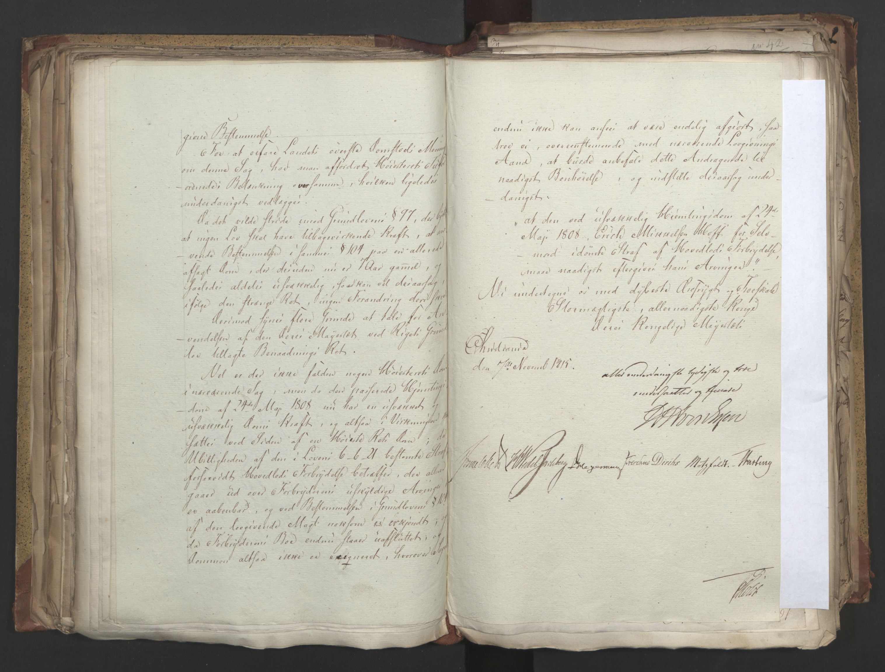 Statsrådsavdelingen i Stockholm, AV/RA-S-1003/D/Da/L0004: Regjeringsinnstillinger nr. 788-999, 1815, s. 189