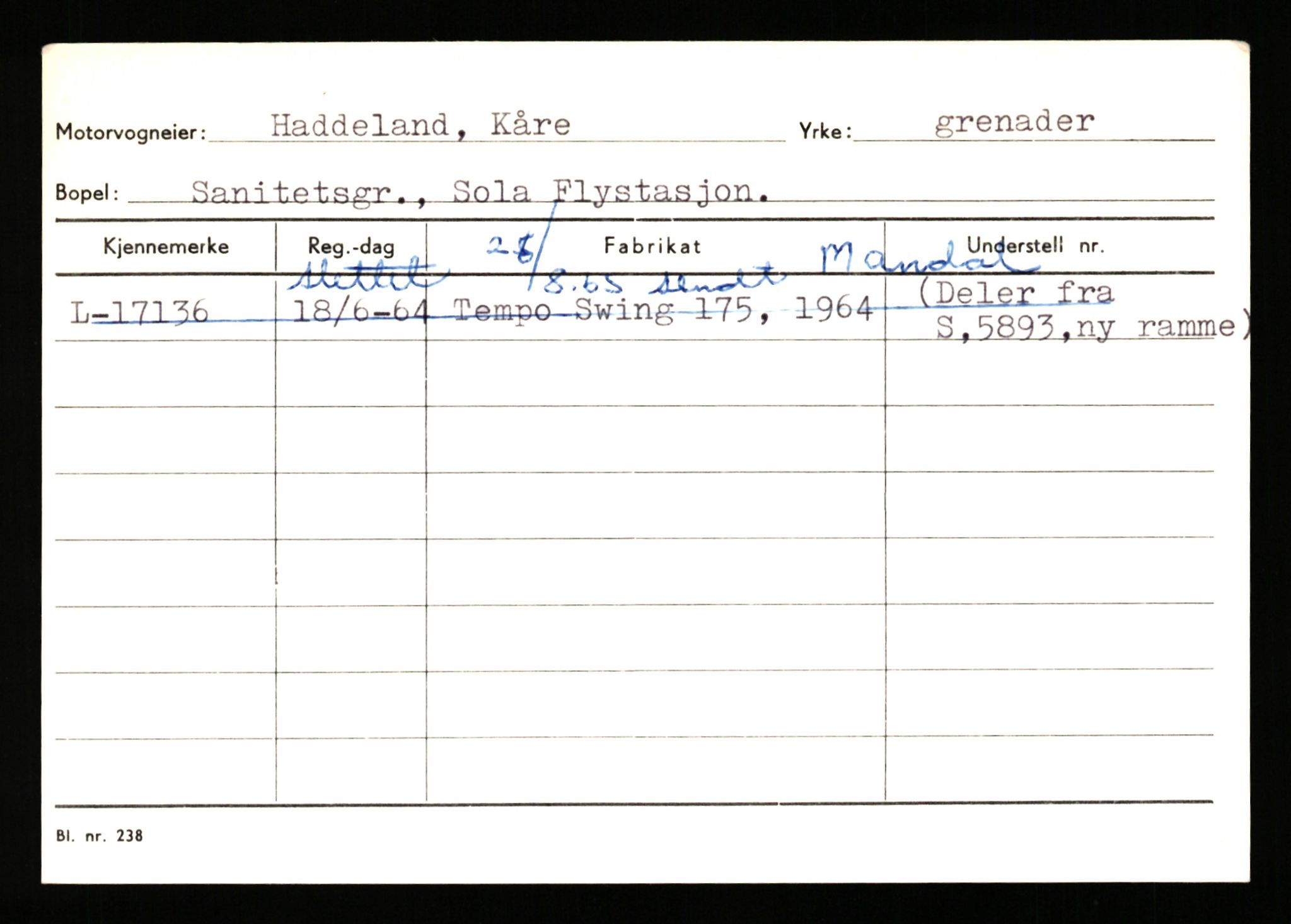 Stavanger trafikkstasjon, AV/SAST-A-101942/0/H/L0012: Gursli - Hansen, 1930-1971, s. 315