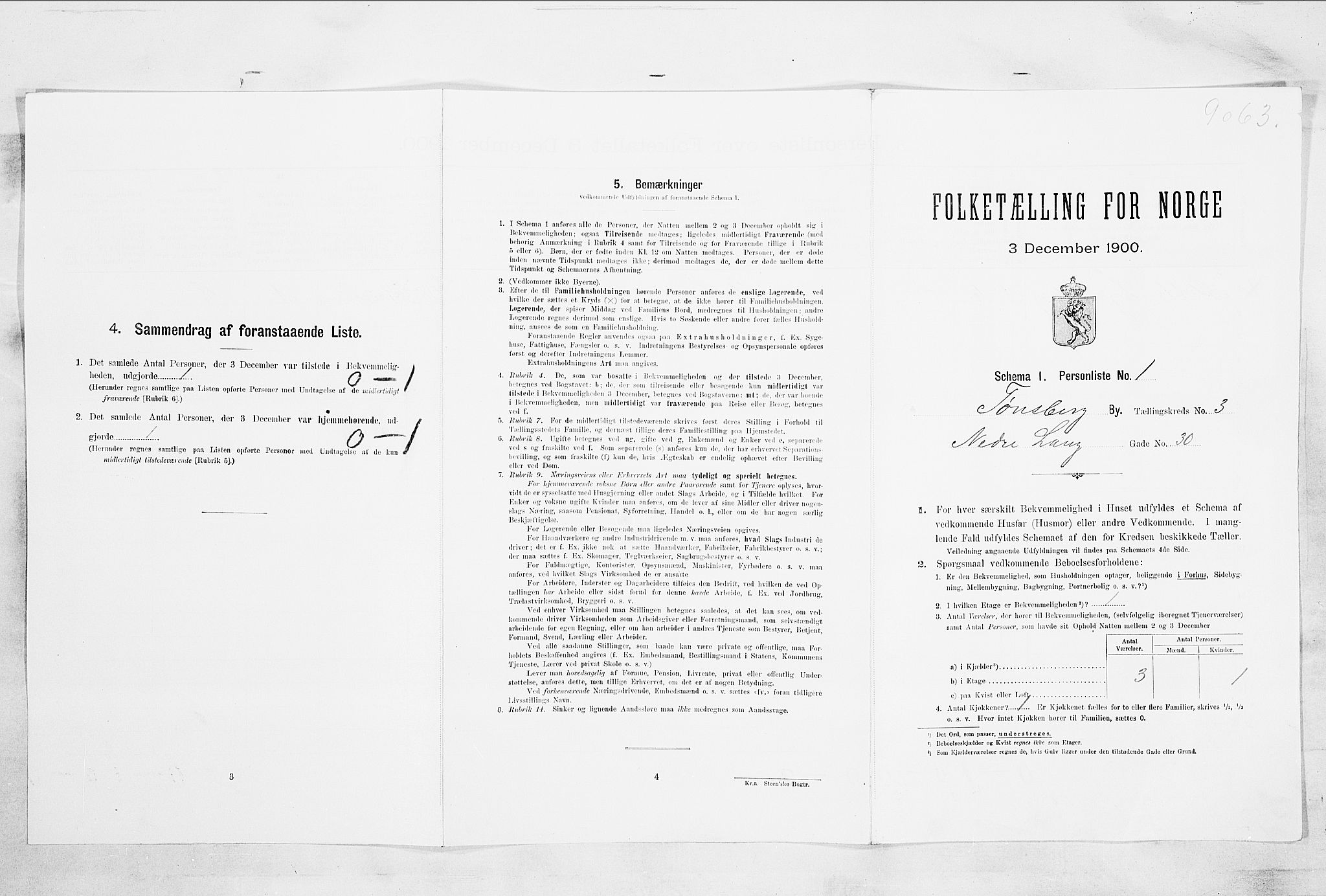 RA, Folketelling 1900 for 0705 Tønsberg kjøpstad, 1900, s. 375