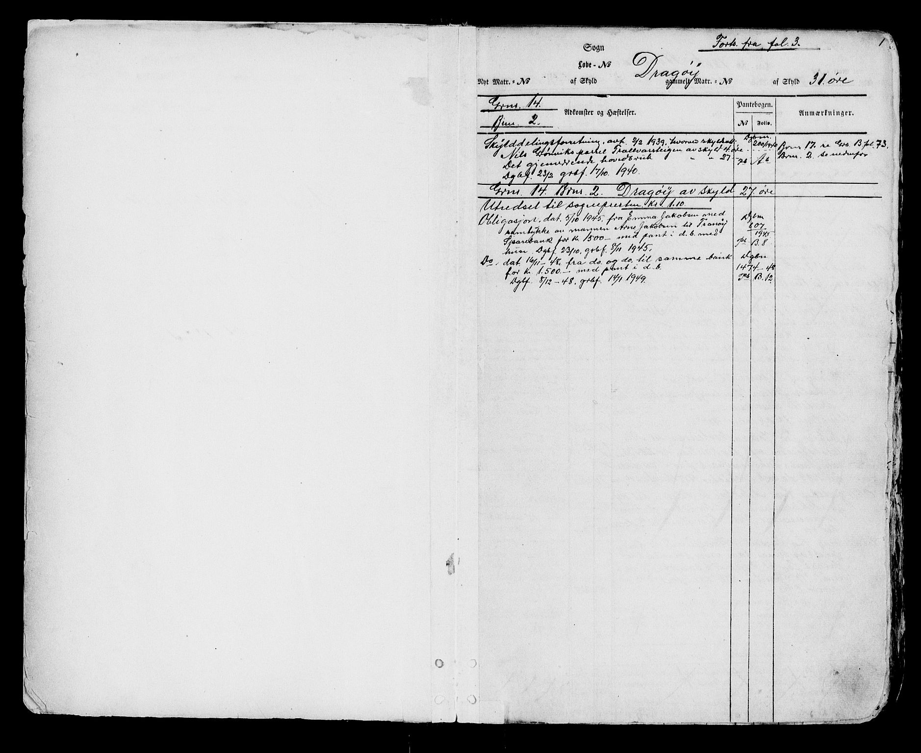 Senja sorenskriveri 1855-, SATØ/S-0048/1/H/Hb/L0032: Panteregister nr. 32, s. 1