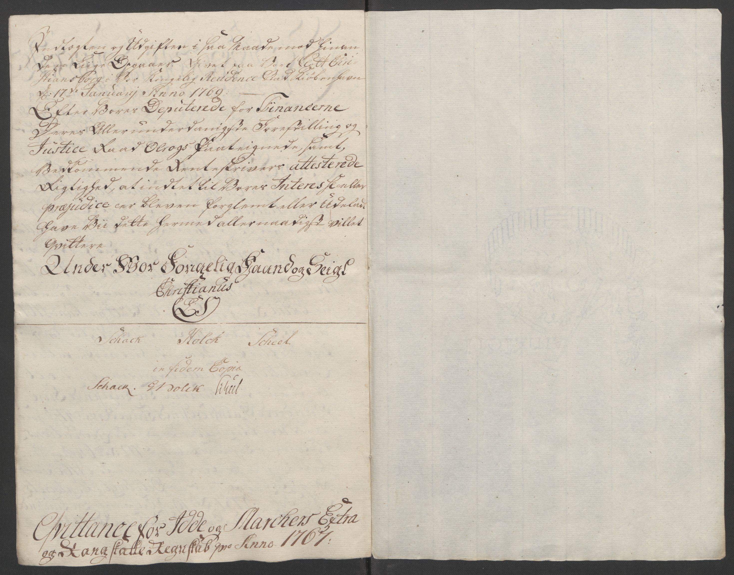 Rentekammeret inntil 1814, Reviderte regnskaper, Fogderegnskap, RA/EA-4092/R01/L0097: Ekstraskatten Idd og Marker, 1756-1767, s. 315
