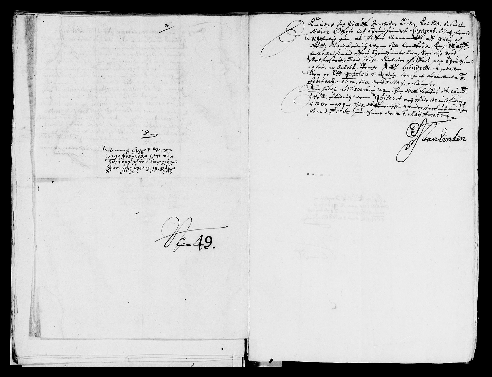 Rentekammeret inntil 1814, Reviderte regnskaper, Lensregnskaper, AV/RA-EA-5023/R/Rb/Rbw/L0119: Trondheim len, 1654-1656