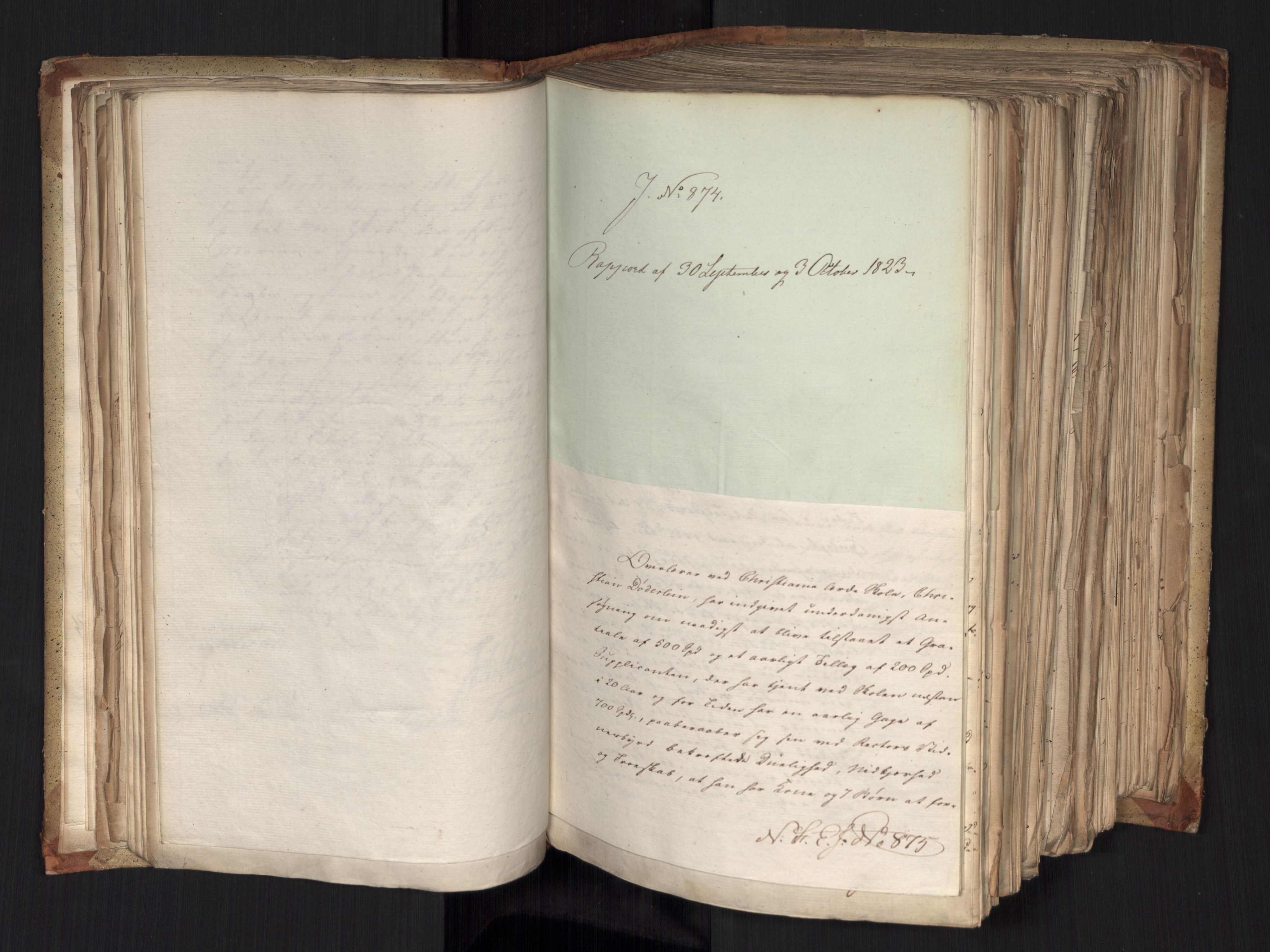 Statsrådsavdelingen i Stockholm, AV/RA-S-1003/D/Da/L0036: Regjeringsinnstillinger nr. 841-1114, 1823, s. 79