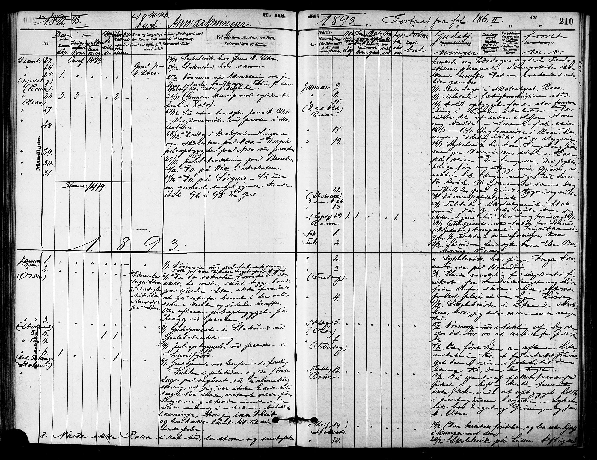 Ministerialprotokoller, klokkerbøker og fødselsregistre - Sør-Trøndelag, SAT/A-1456/657/L0707: Ministerialbok nr. 657A08, 1879-1893, s. 210