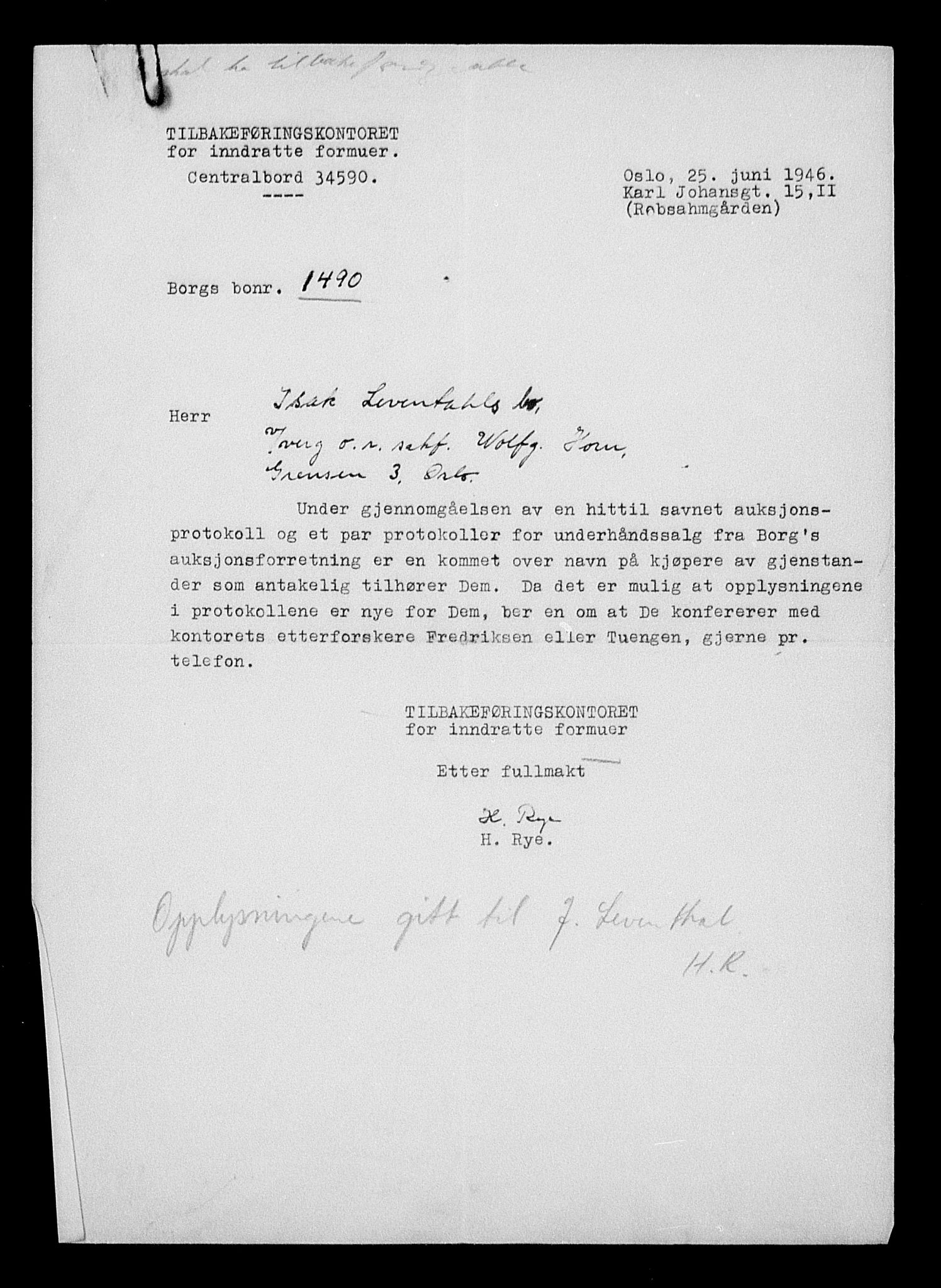 Justisdepartementet, Tilbakeføringskontoret for inndratte formuer, AV/RA-S-1564/H/Hc/Hcc/L0956: --, 1945-1947, s. 452