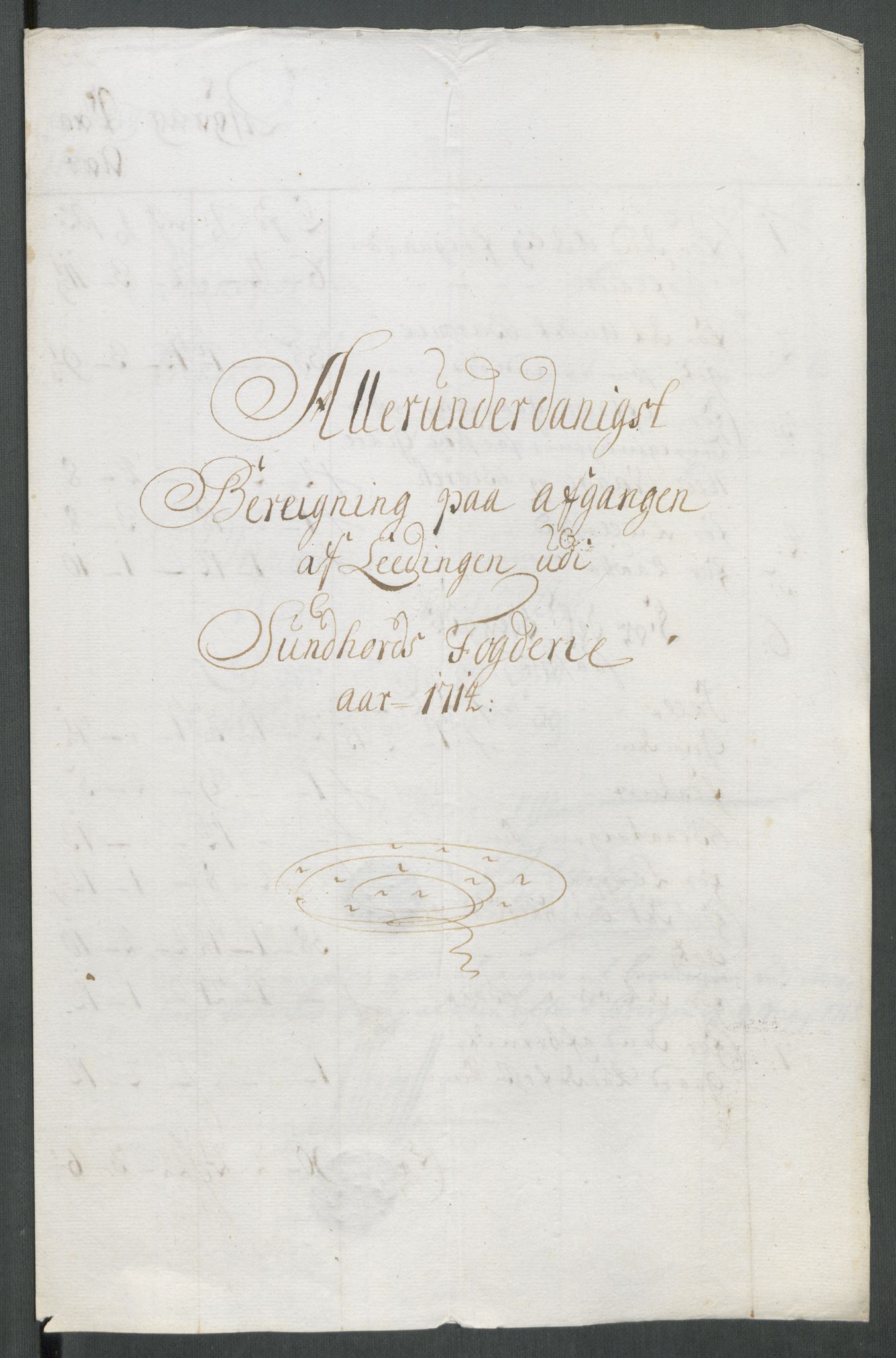 Rentekammeret inntil 1814, Reviderte regnskaper, Fogderegnskap, RA/EA-4092/R48/L2990: Fogderegnskap Sunnhordland og Hardanger, 1714, s. 303
