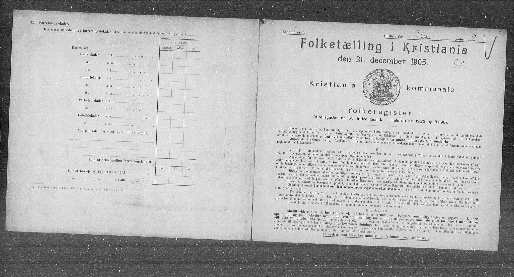 OBA, Kommunal folketelling 31.12.1905 for Kristiania kjøpstad, 1905, s. 22732