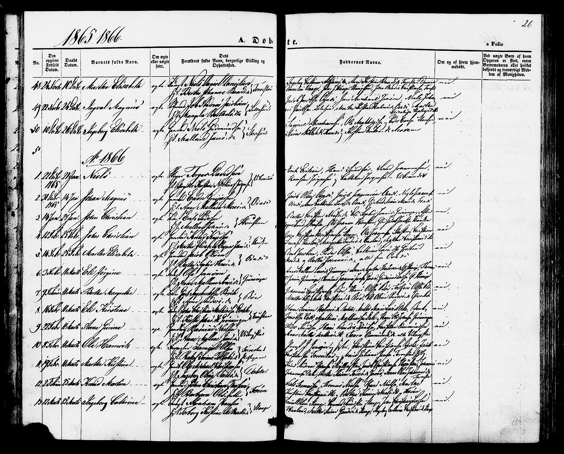 Torvastad sokneprestkontor, AV/SAST-A -101857/H/Ha/Haa/L0010: Ministerialbok nr. A 10, 1857-1878, s. 26