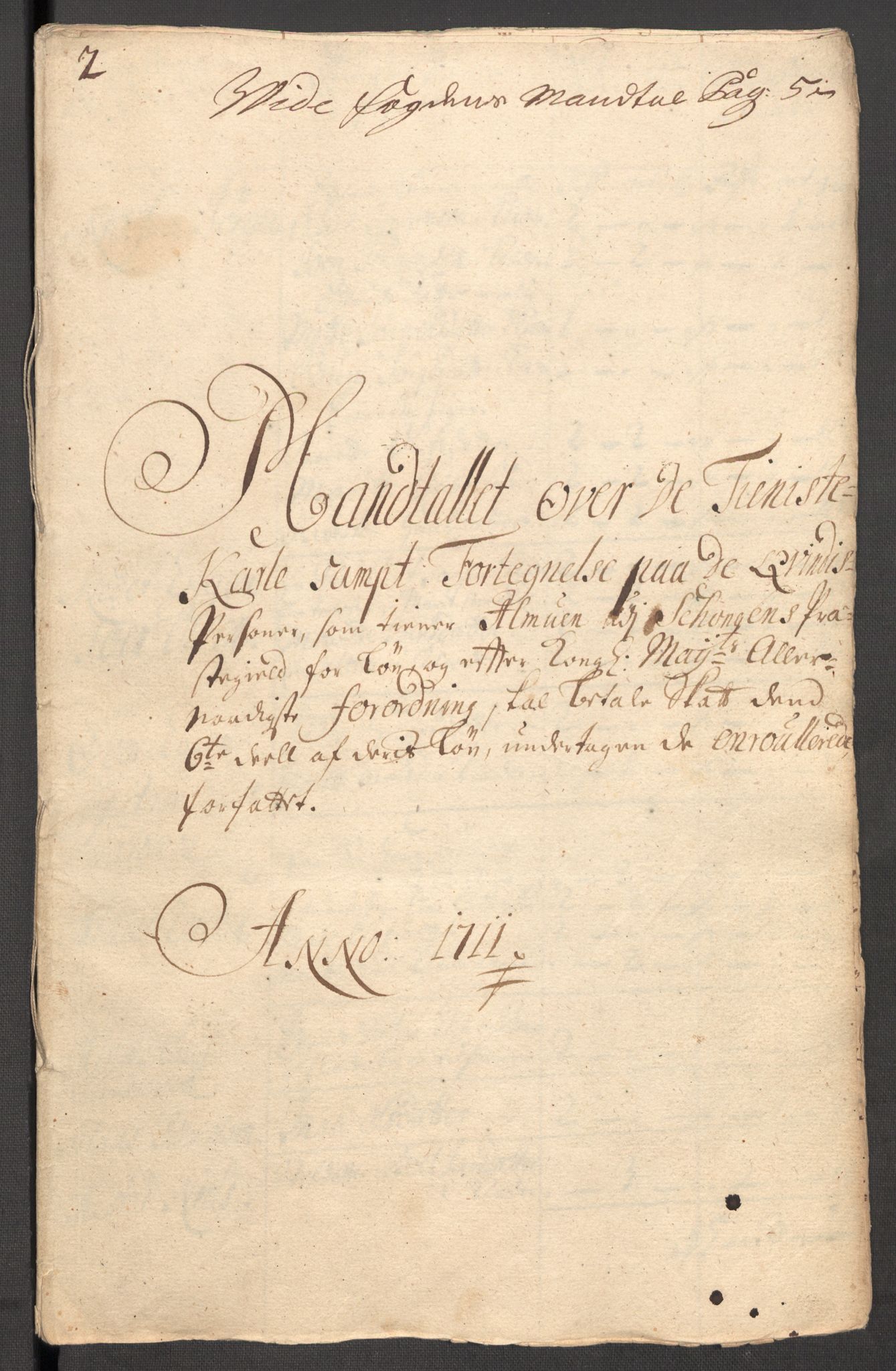 Rentekammeret inntil 1814, Reviderte regnskaper, Fogderegnskap, RA/EA-4092/R62/L4201: Fogderegnskap Stjørdal og Verdal, 1711, s. 427