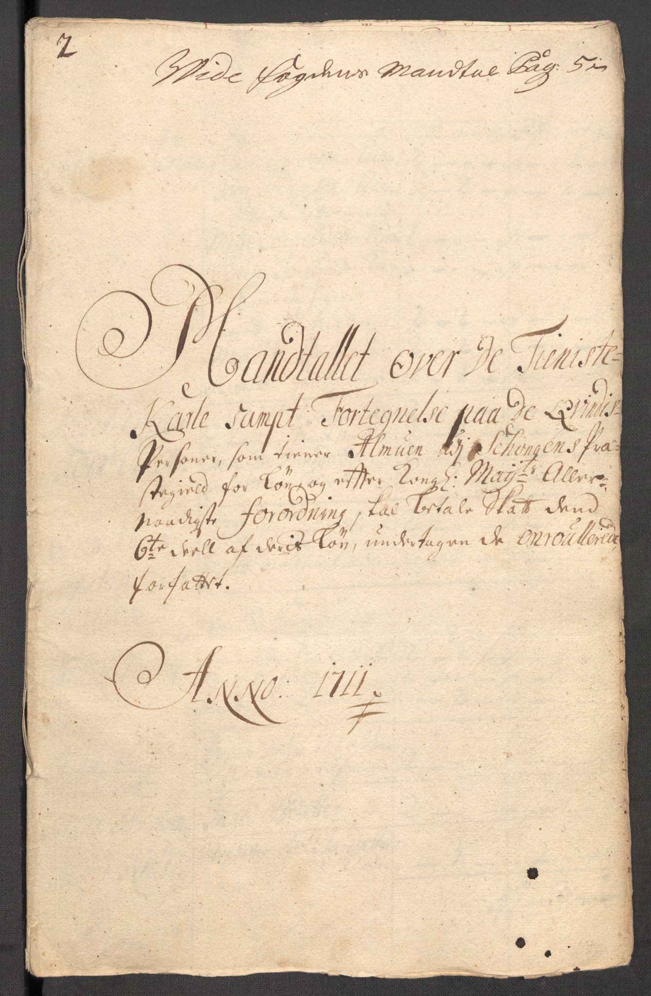 Rentekammeret inntil 1814, Reviderte regnskaper, Fogderegnskap, AV/RA-EA-4092/R62/L4201: Fogderegnskap Stjørdal og Verdal, 1711, s. 427