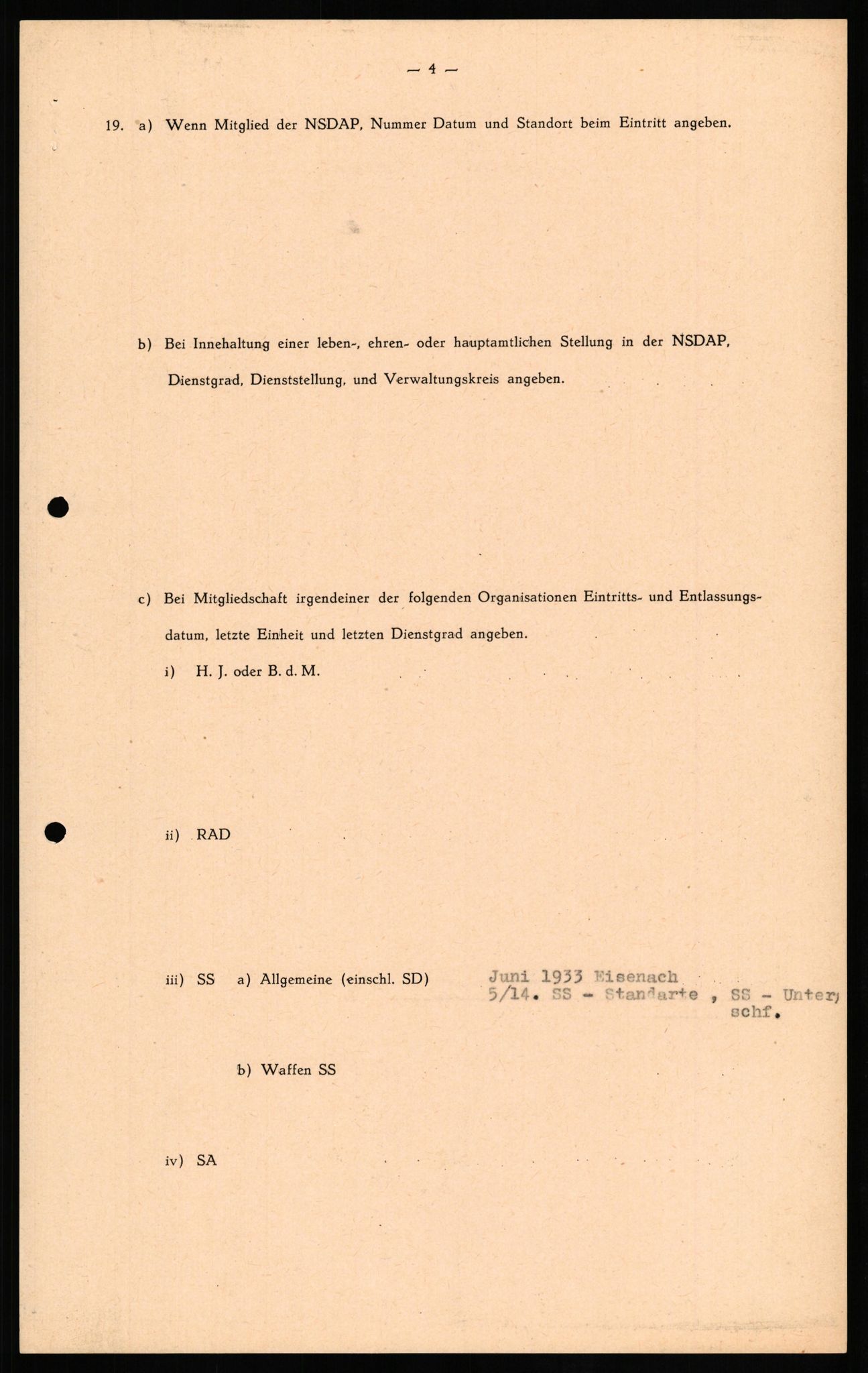 Forsvaret, Forsvarets overkommando II, AV/RA-RAFA-3915/D/Db/L0020: CI Questionaires. Tyske okkupasjonsstyrker i Norge. Tyskere., 1945-1946, s. 169